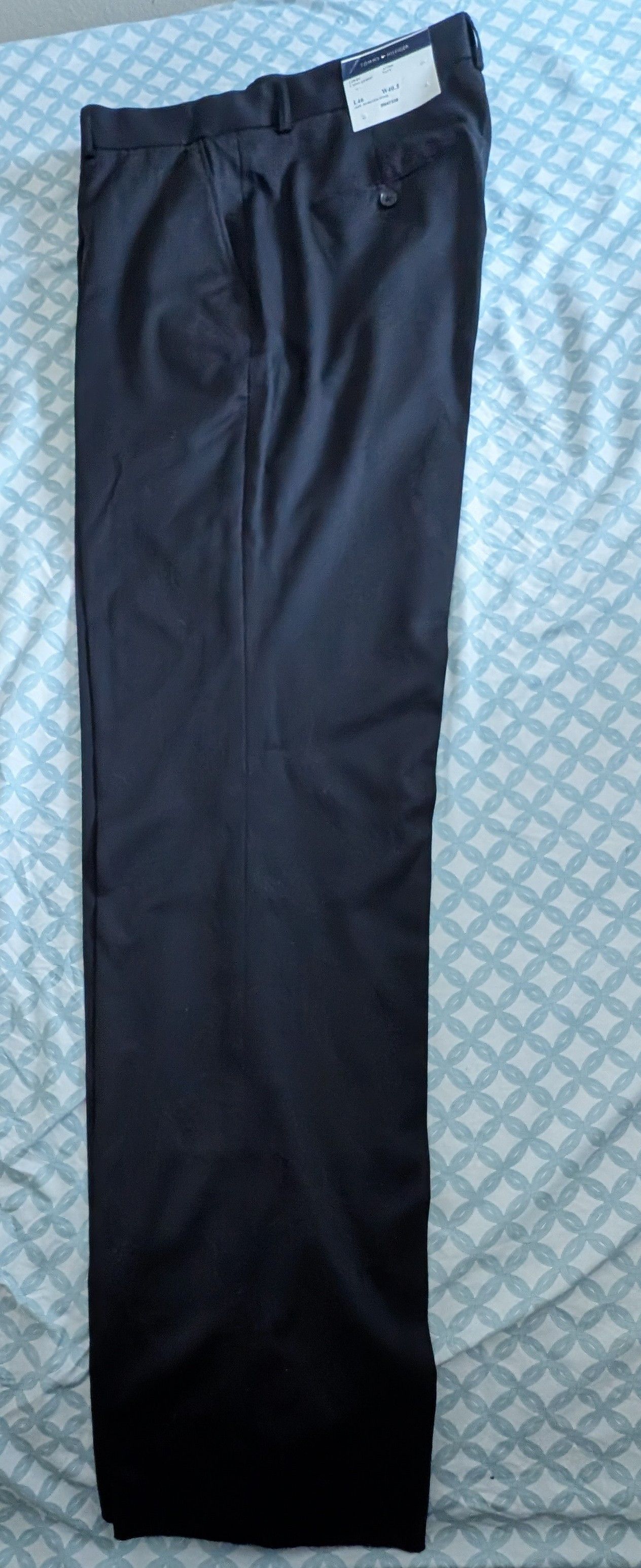 Tommy Hilfiger New Tommy Hillfiger Dark Navy 100% Wool Suit L46 W40.5 Size 46L - 5 Thumbnail