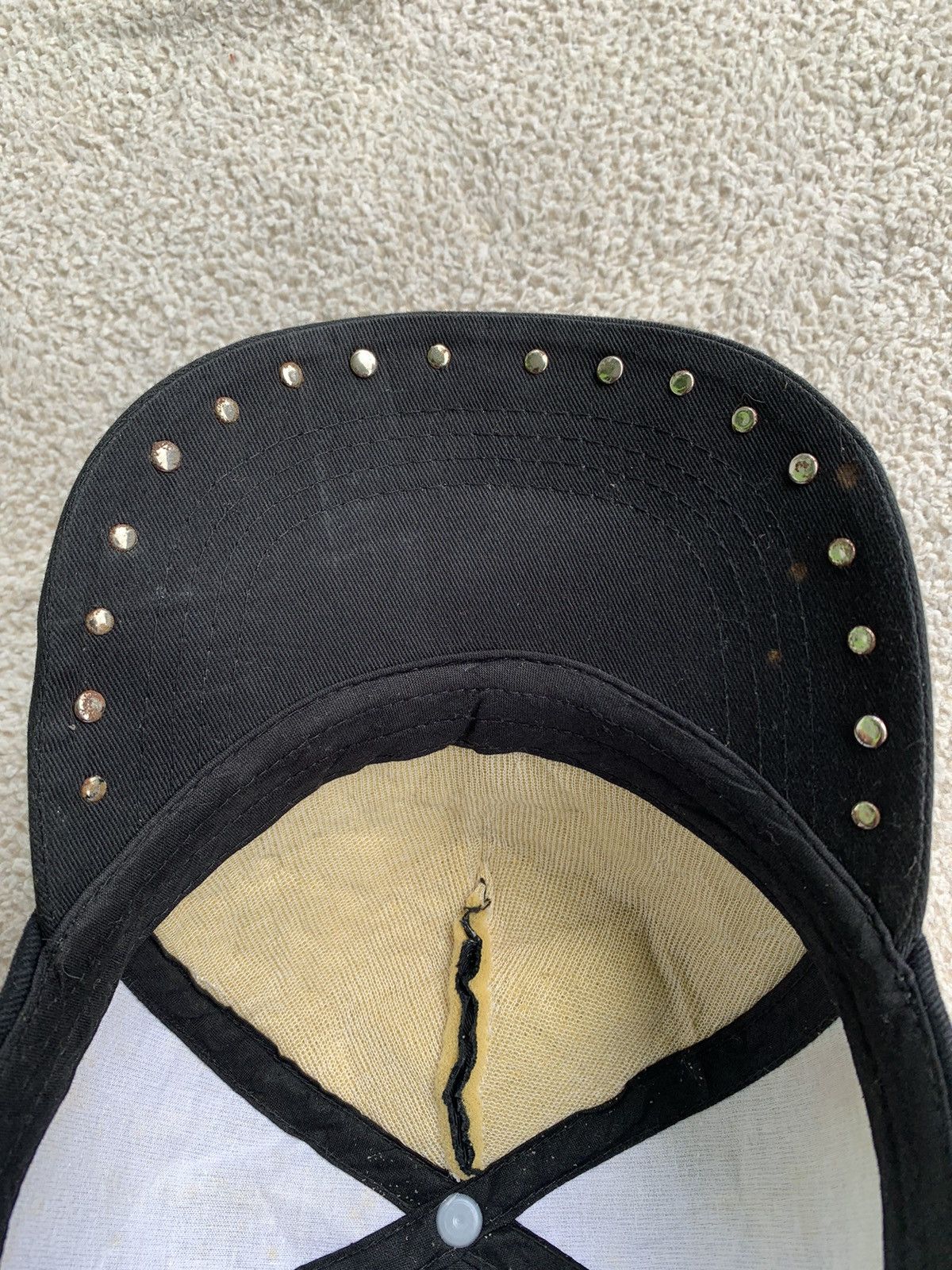 If Six Was Nine × Japanese Brand × Le Grande Bleu (L.G.B.) japanese brand studded punk poem distressed cap Size ONE SIZE - 9 Thumbnail