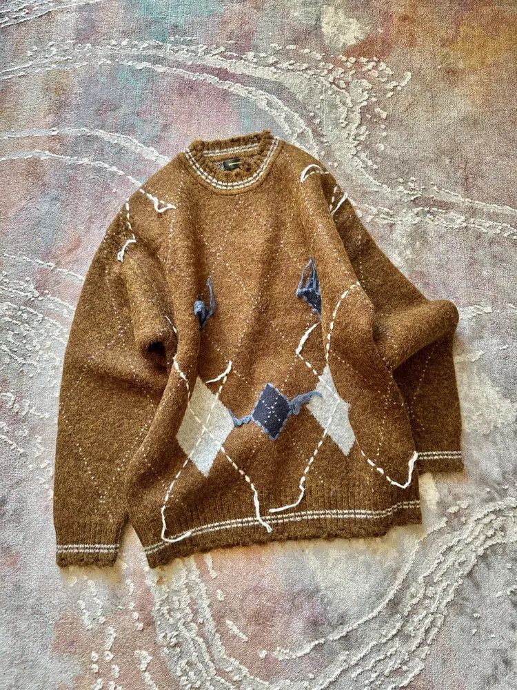 Undercover Sz 4 Undercover Distressed Patches Knitwear Size US XL / EU 56 / 4 - 1 Thumbnail