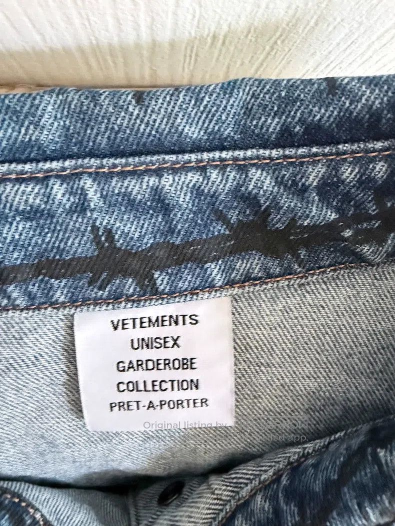 Vetements Vetements Denim shirt-style jacket Size US M / EU 48-50 / 2 - 3 Thumbnail