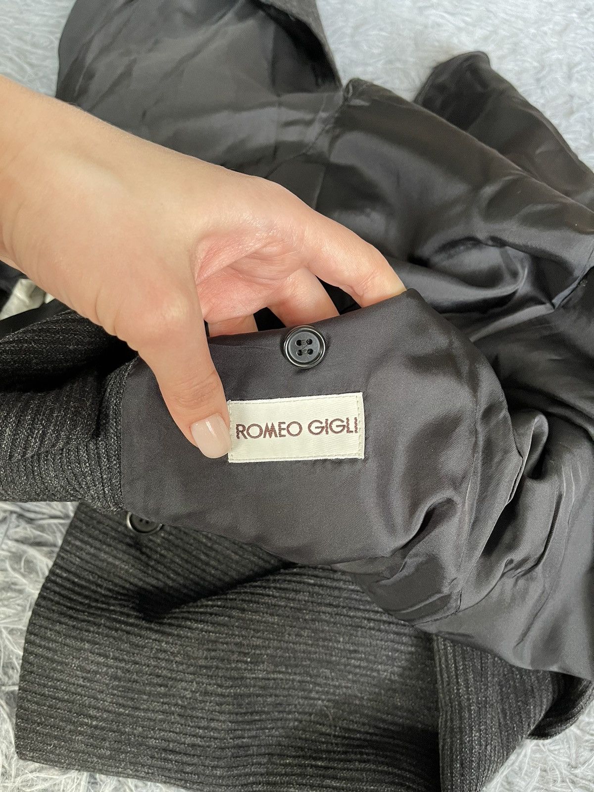 Romeo Gigli 90s archive avant garde faded blazer