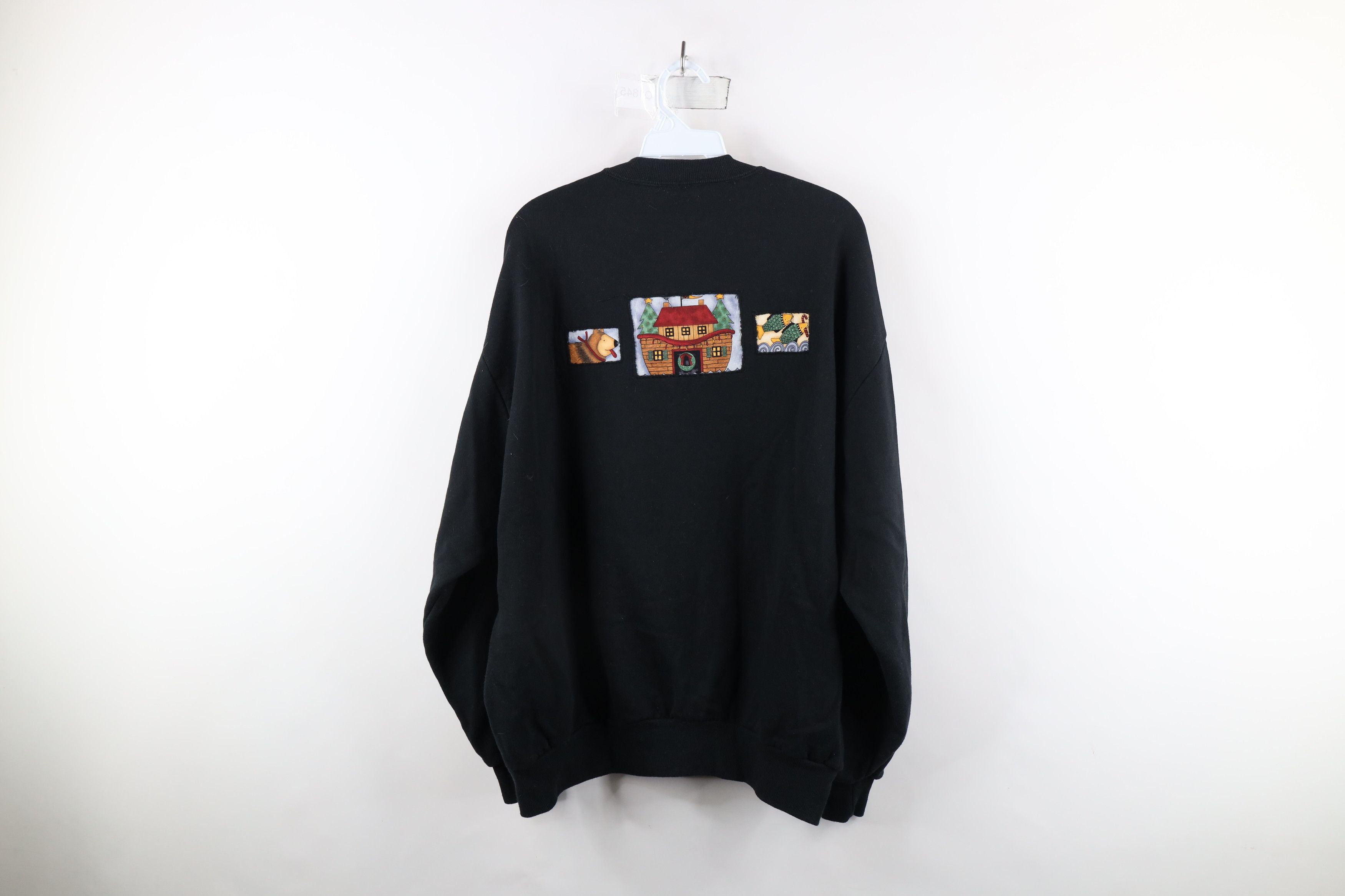 Vintage Vintage 90s Christmas Noahs Ark Crewneck Sweatshirt Size XXL / US 16-18 / IT 52-54 - 11 Thumbnail