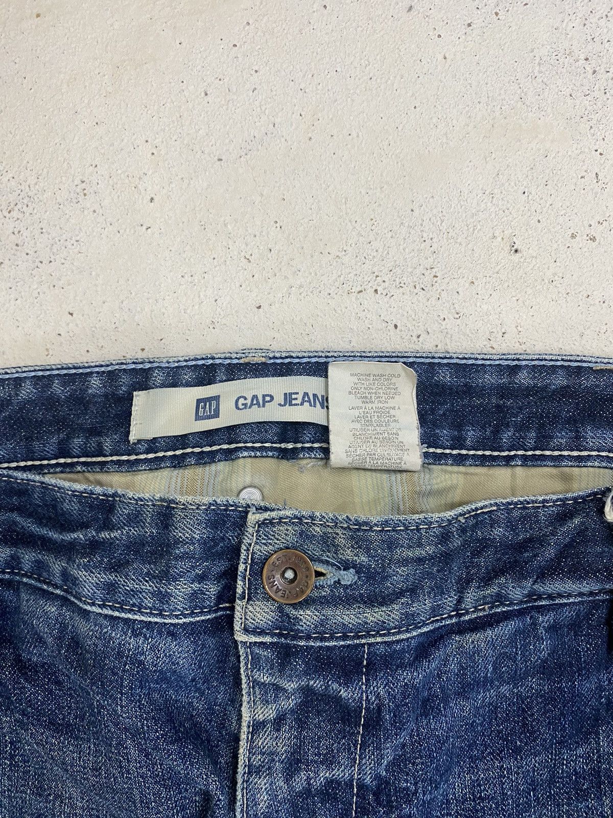 JNCO × Japanese Brand Gap Jean Baggy Loose Fit Blue Jean Cargo Pocket Jnco Size US 37 - 7 Thumbnail
