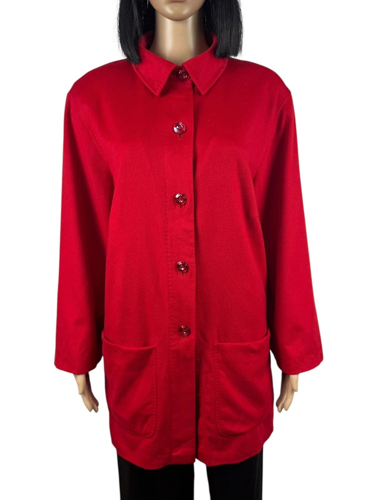 Escada Escada Margaretha Ley 100% Cashmere Coat Collared size 44 Size XL / US 12-14 / IT 48-50 - 3 Thumbnail