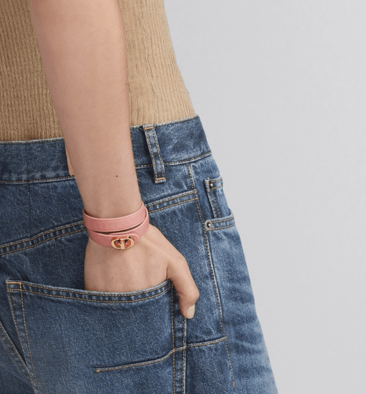 Dior o1w1db10424 Size: OS 30 Montaigne Double Bracelet in Pink Size ONE SIZE - 3 Thumbnail