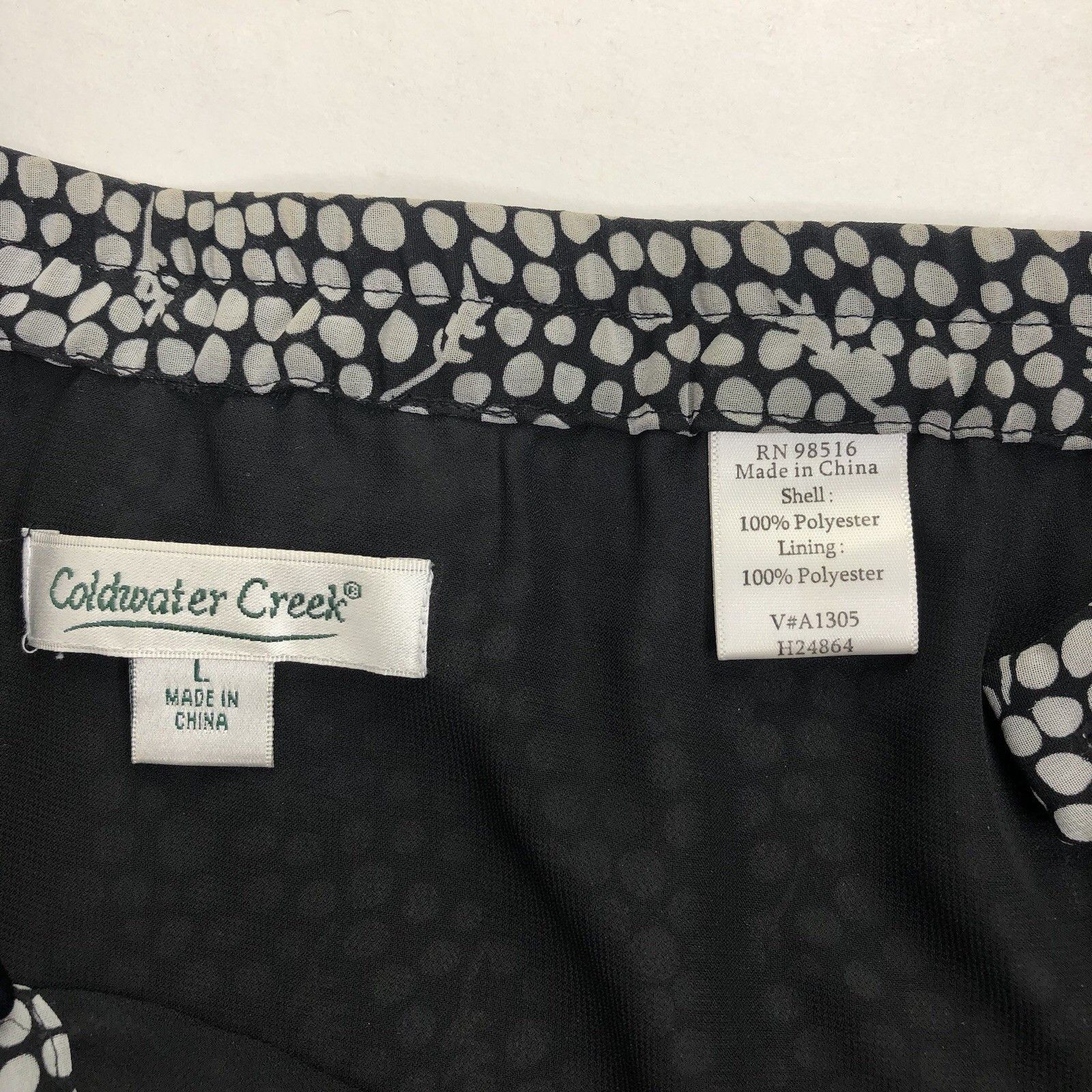 Coldwater Creek Coldwater Creek Floral Polka Dot Chiffon Fit & Flare Skirt L Size 34" / US 12 / IT 48 - 7 Thumbnail