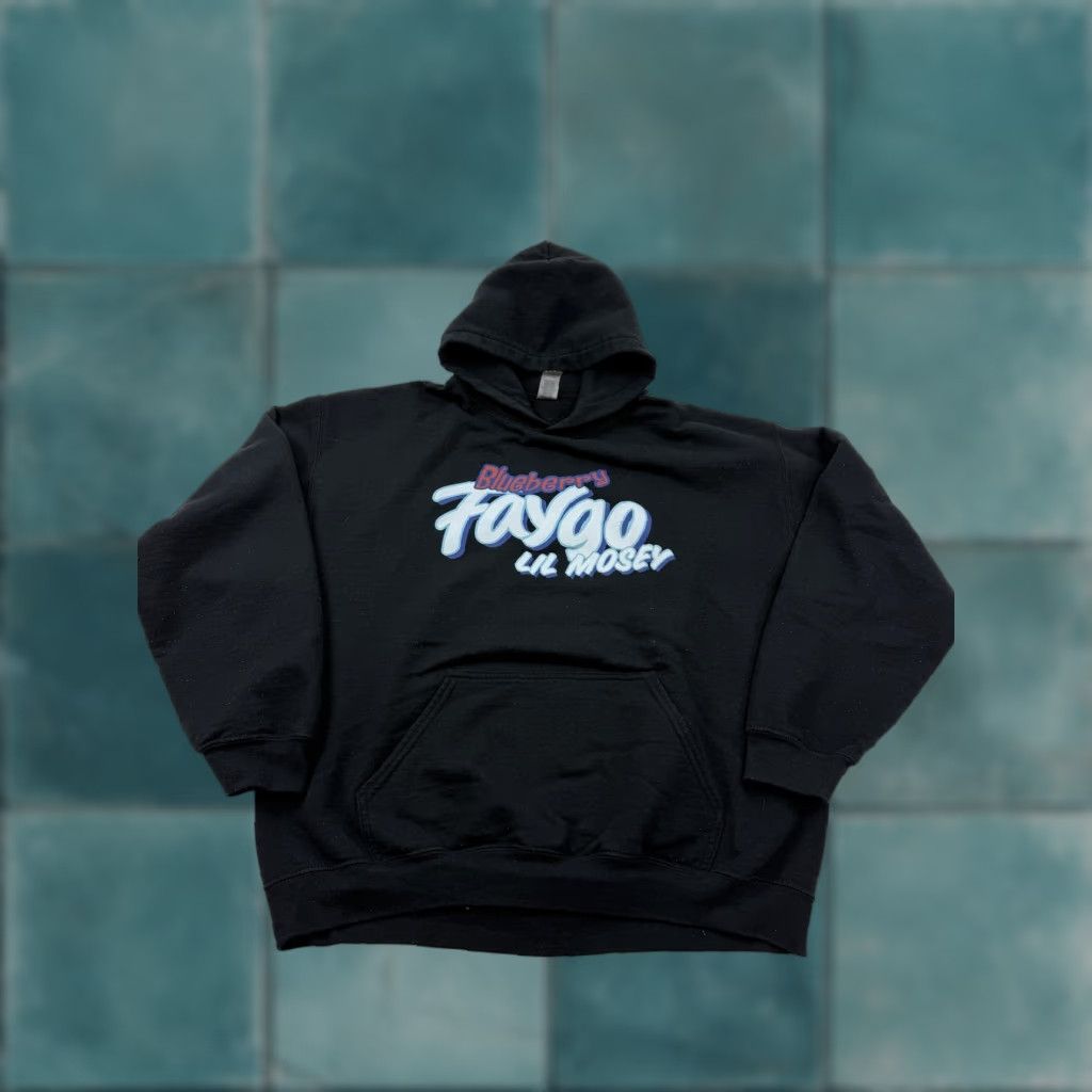 Gildan Lil Mosey Hoodie Sweatshirt Mens Large Black Blueberry Faygo Graphic Size US L / EU 52-54 / 3 - 1 Thumbnail