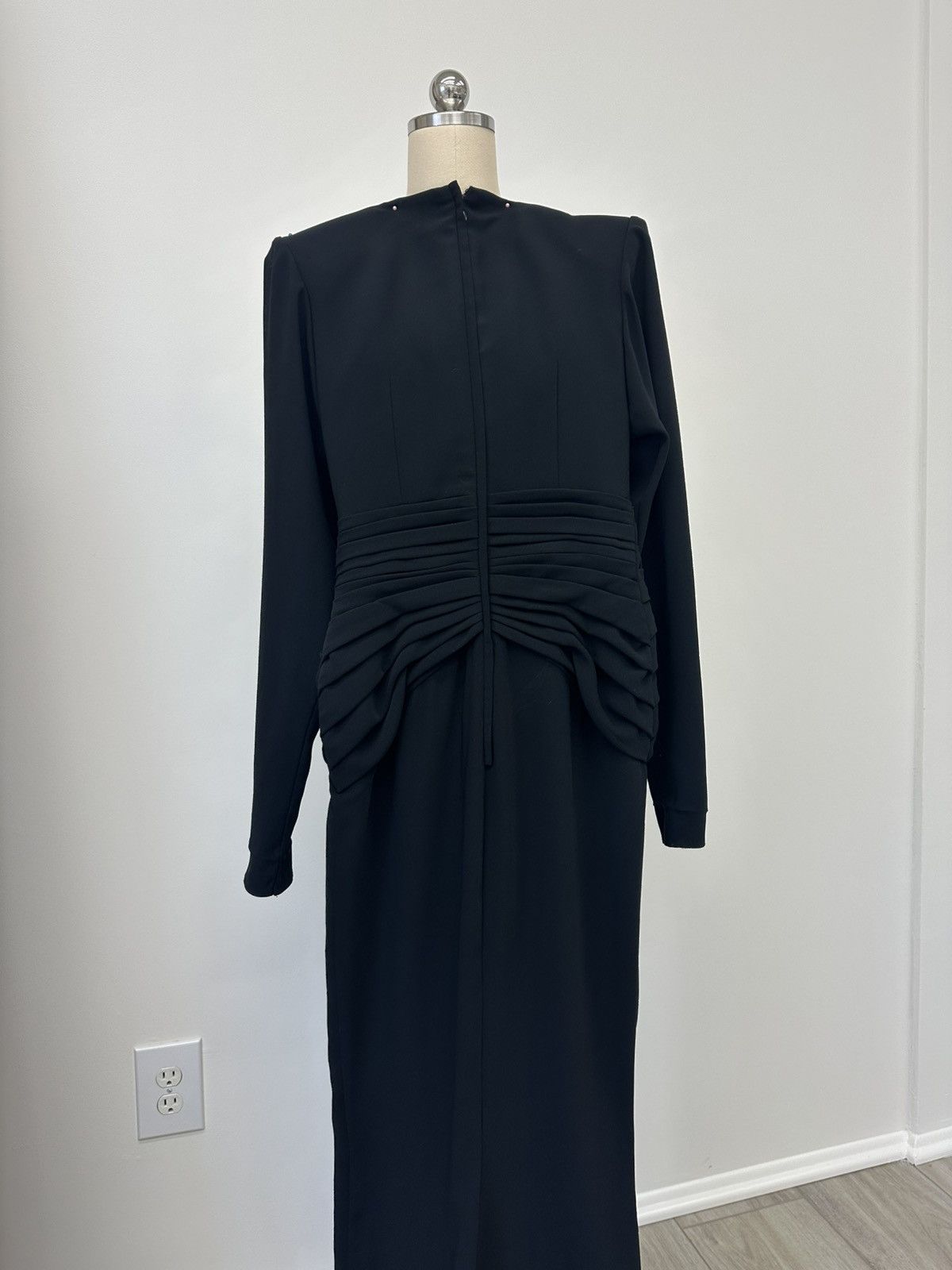 Zuhair Murad ZUHAIR MURAD Long Sleeve Draped Gown Size XS / US 0-2 / IT 36-38 - 11 Thumbnail