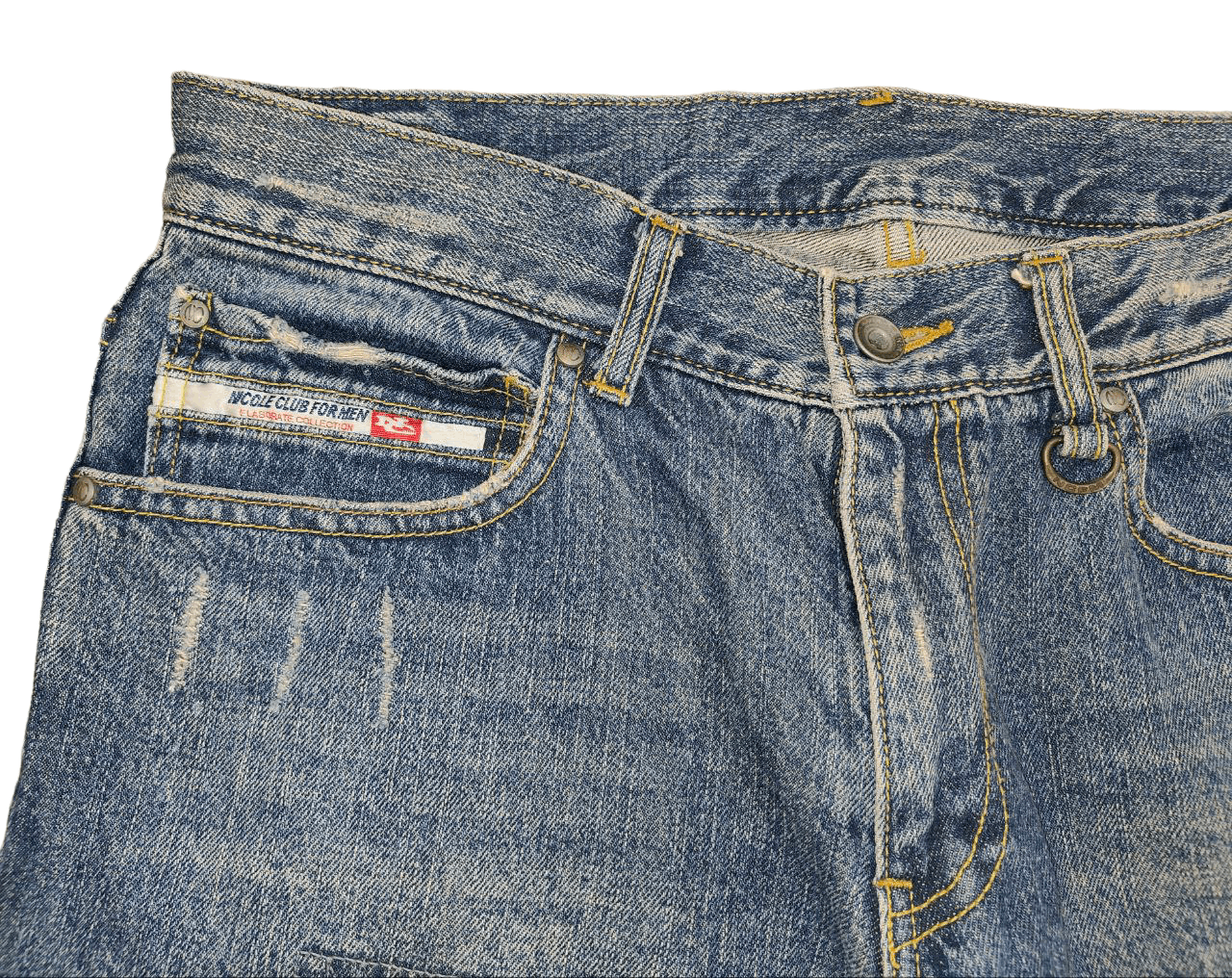Japanese Brand Nicole Club Distressed Denim Size US 33 - 7 Thumbnail