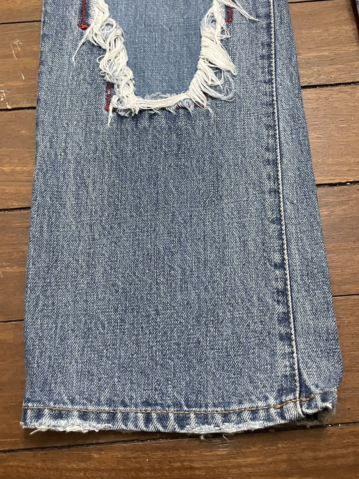 Japanese Brand Rare Design Vintage Brand As Know As Patchwork Jeans 2000s Size US 33 - 5 Thumbnail