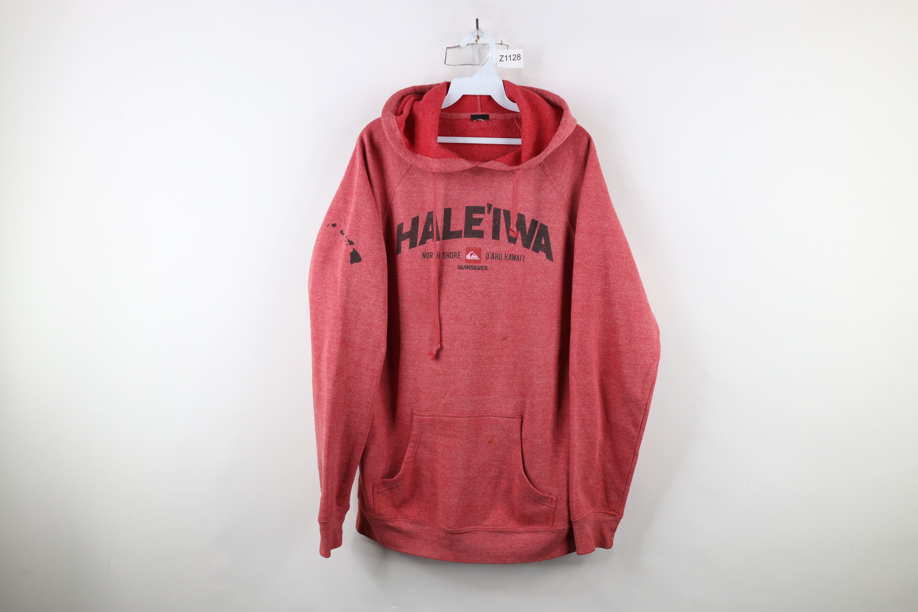 Quiksilver × Vintage Vintage Quiksilver Surfing Spell Out Hale'iwa Hawaii Hoodie Size US L / EU 52-54 / 3 - 1 Thumbnail