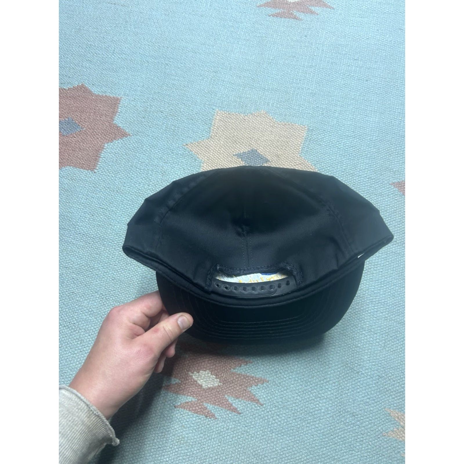 Vintage VINTAGE 80s Snap-Back Hat Amoco Motor Oil Racing Black Made in USA Men Adjustable Cap USA Snap-Back Hat Size ONE SIZE - 4 Thumbnail