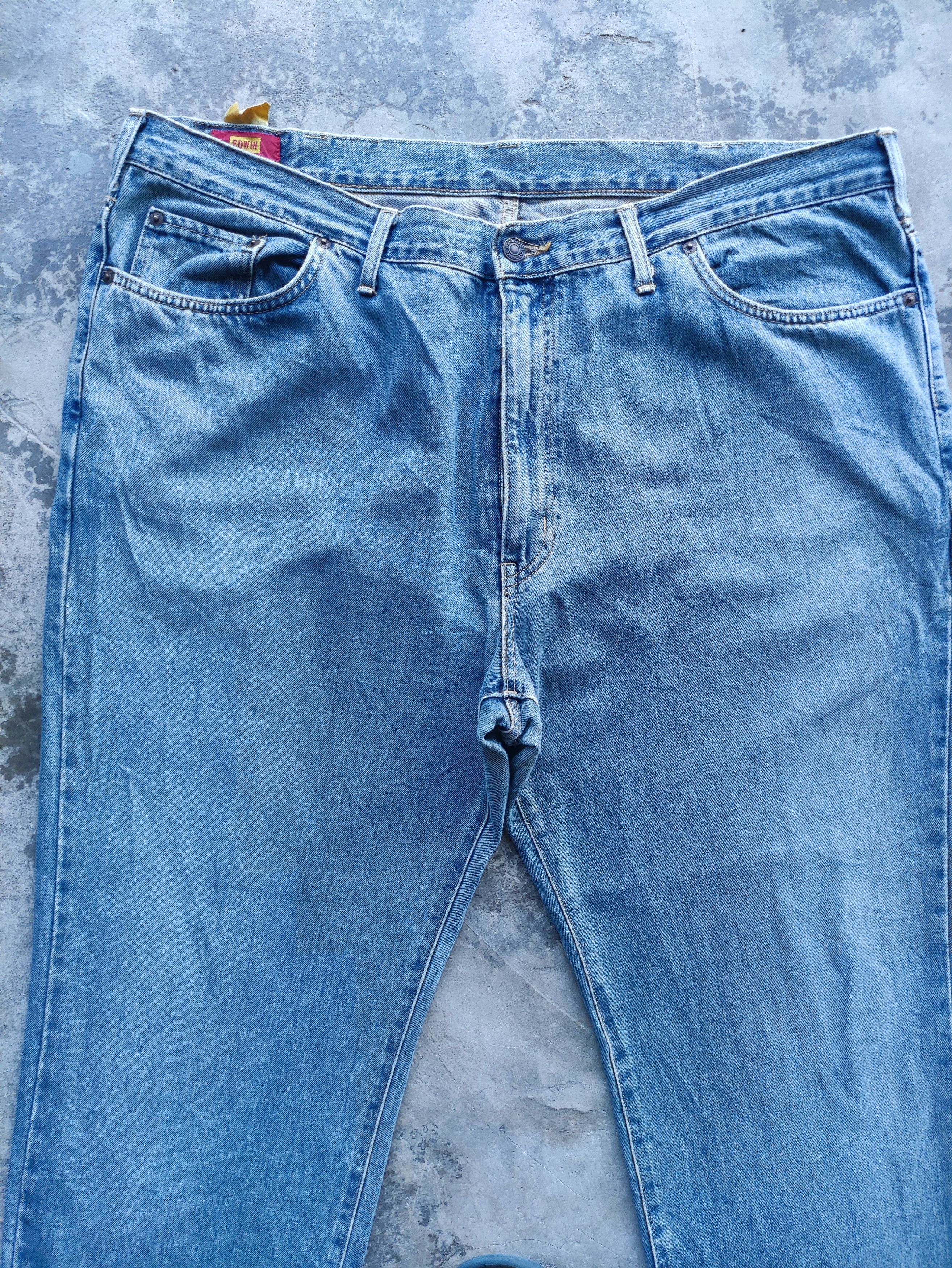 Edwin Vintage Edwin Brand baggy Denim Faded Ripped Pants Size US 44 / EU 60 - 3 Thumbnail