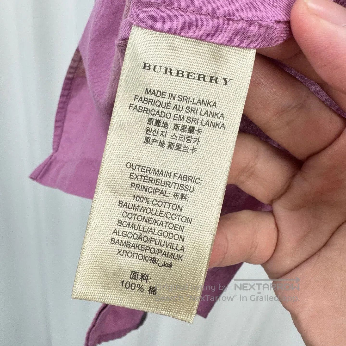Burberry burberry pink classic check long sleeve shirt. Size XS / US 0-2 / IT 36-38 - 6 Thumbnail