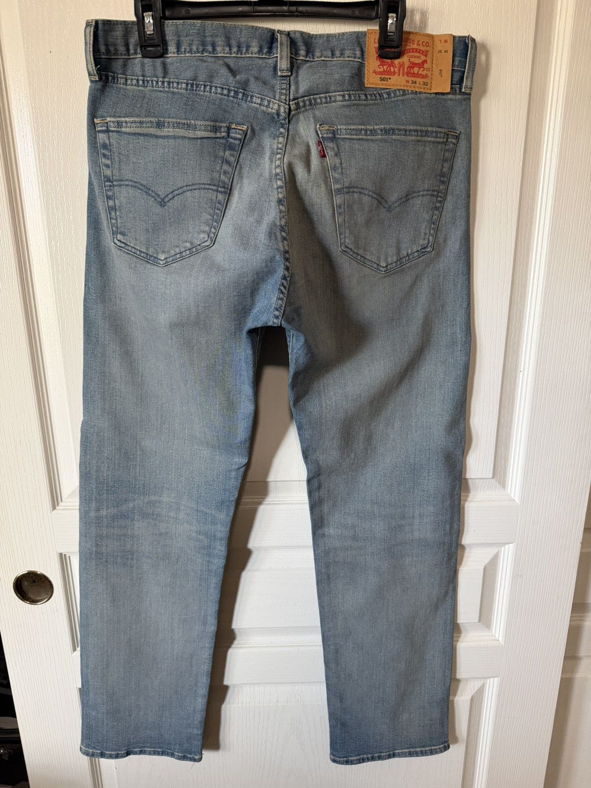 Levi's Levi’s 501 Blue Denim Vintage Style Jeans Men’s Size 34x32 Size US 34 / EU 50 - 1 Thumbnail