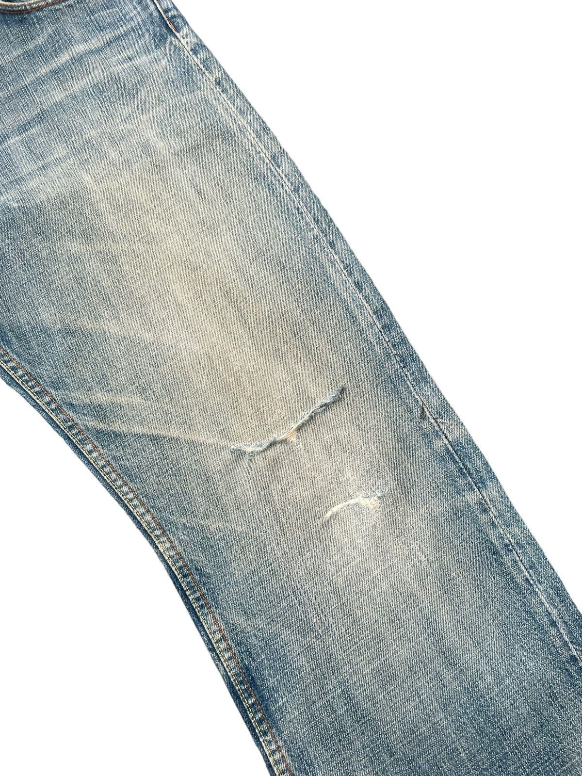 Fake London Genius Fake London Genuis Distresed Denim Size US 33 - 3 Thumbnail