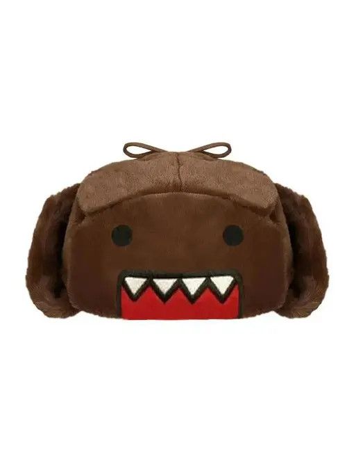 Japanese Brand × Vintage Y2K Anime Cartoon Domo Kun Hat Ushanka Hat Cute Winter Hat Size ONE SIZE - 3 Thumbnail