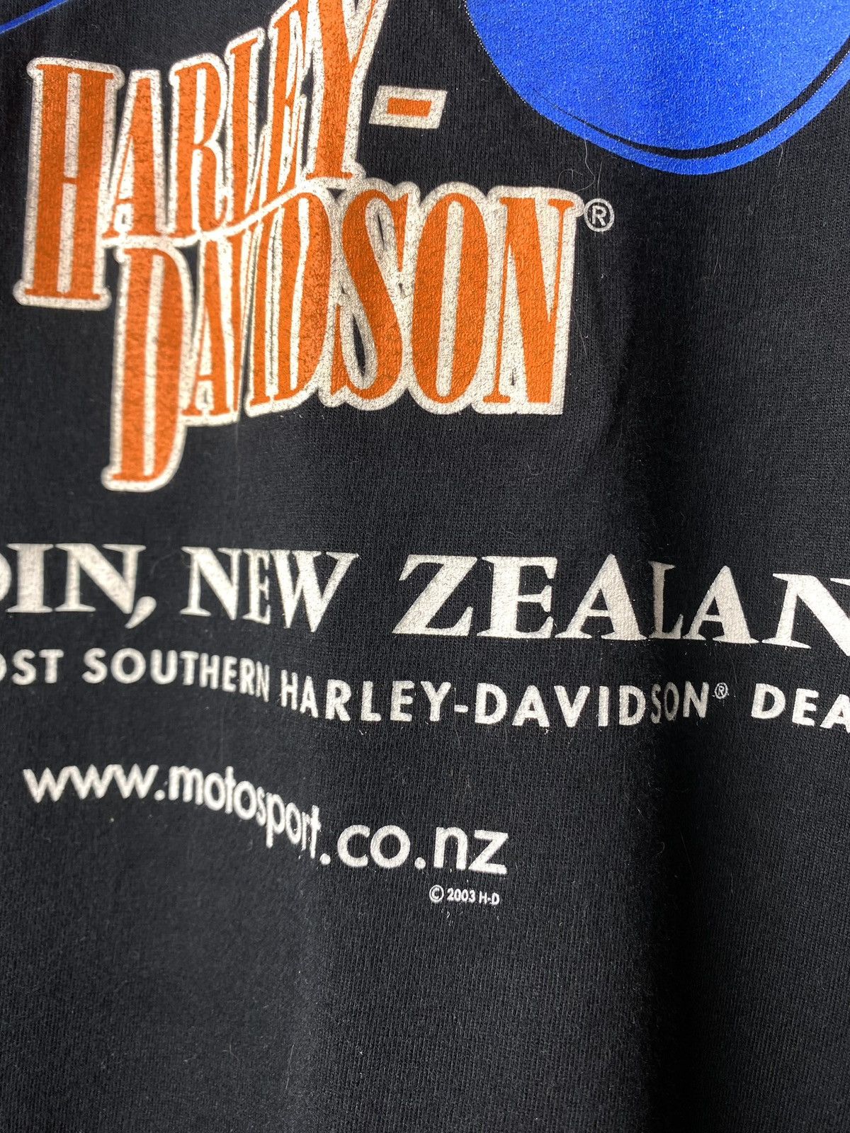 Harley Davidson Vintage Harley Davidson New Zealand T Shirt Choppers 90-00’s Size US XL / EU 56 / 4 - 8 Thumbnail