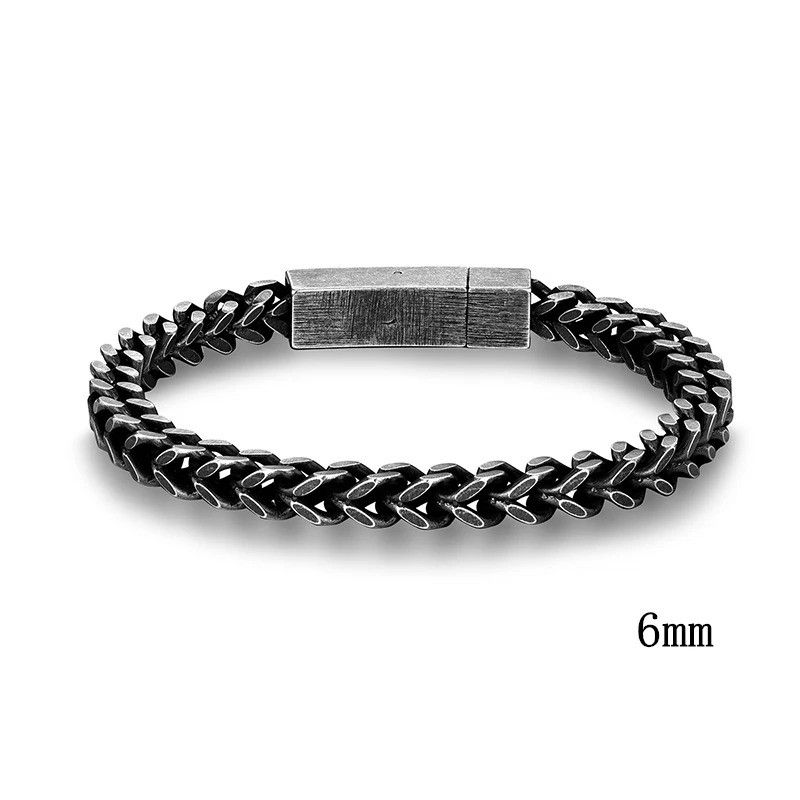 Other Punk Retro Link Chain Bracelet Square Magnet Gift For Him Size ONE SIZE - 7 Thumbnail