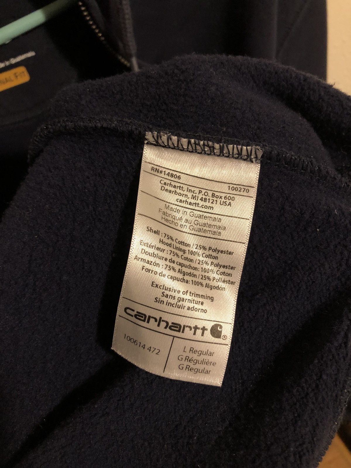Carhartt × Vintage Carhartt Full Zip Embroidered Heavyweight Hoodie Size US L / EU 52-54 / 3 - 8 Thumbnail