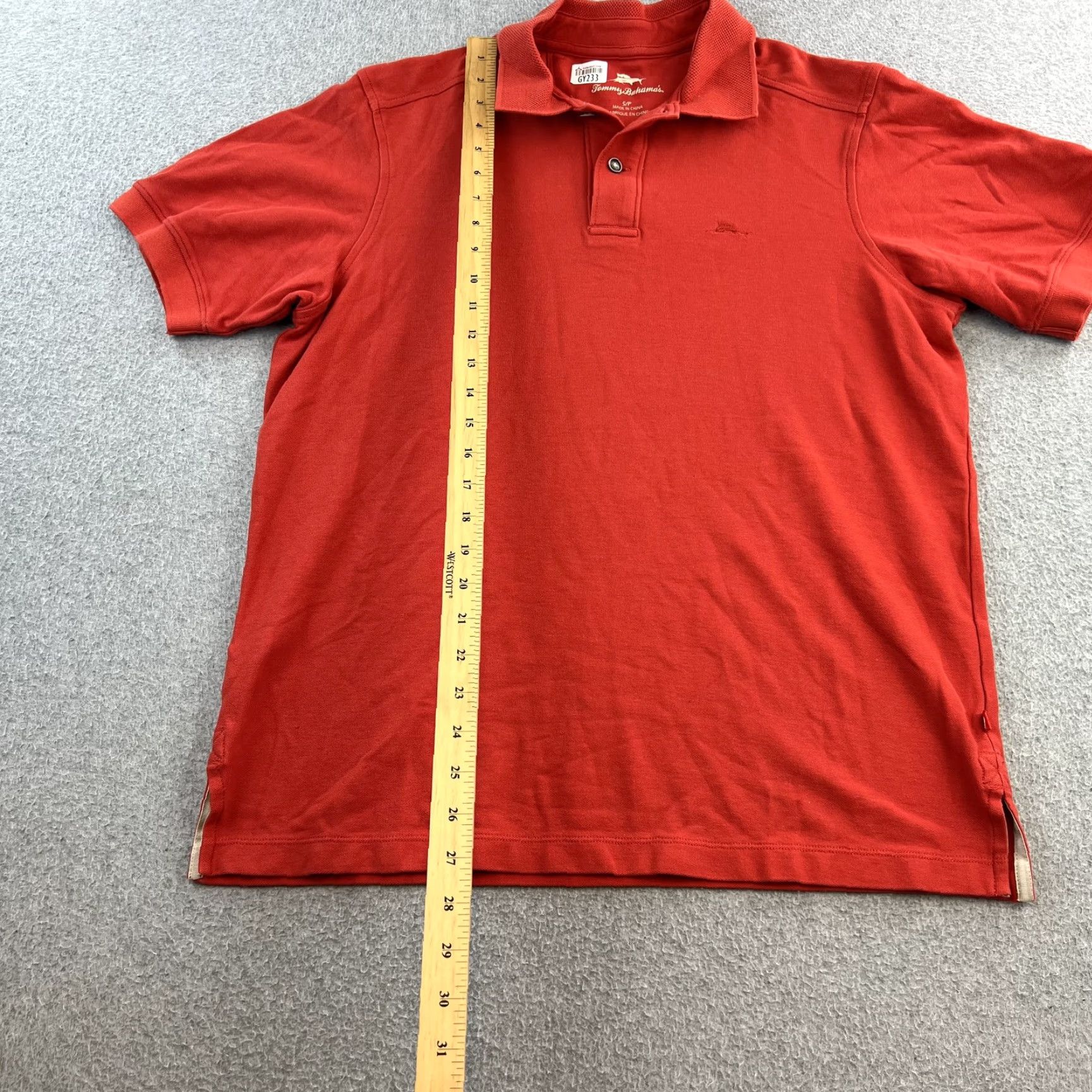 Tommy Bahama Tommy Bahama Polo Shirt Mens Small Red Short Sleeve Classic Fit Casual Adult Size US S / EU 44-46 / 1 - 3 Thumbnail