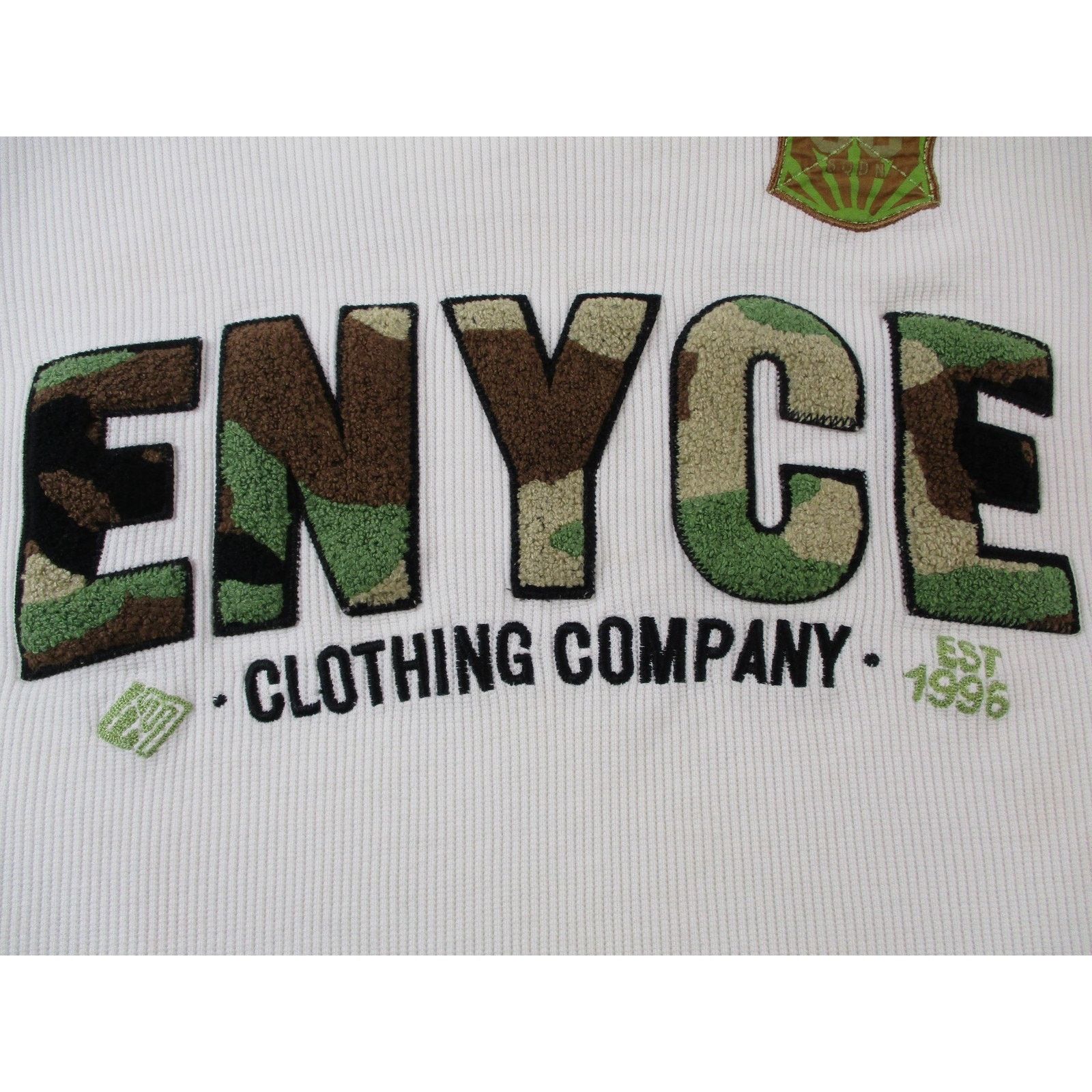 Enyce Enyce Mens 2XL White Camo Logo Thermal Waffle Knit LS Tee Size US XXL / EU 58 / 5 - 5 Thumbnail