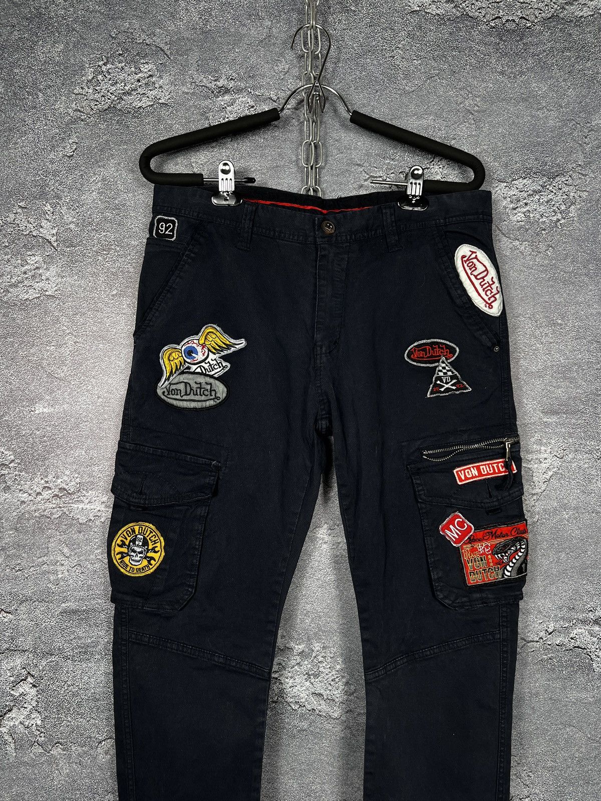 Von Dutch Von Dutch Cargo Utility Trousers Multiple Spellout Patches Size US 30 / EU 46 - 2 Thumbnail