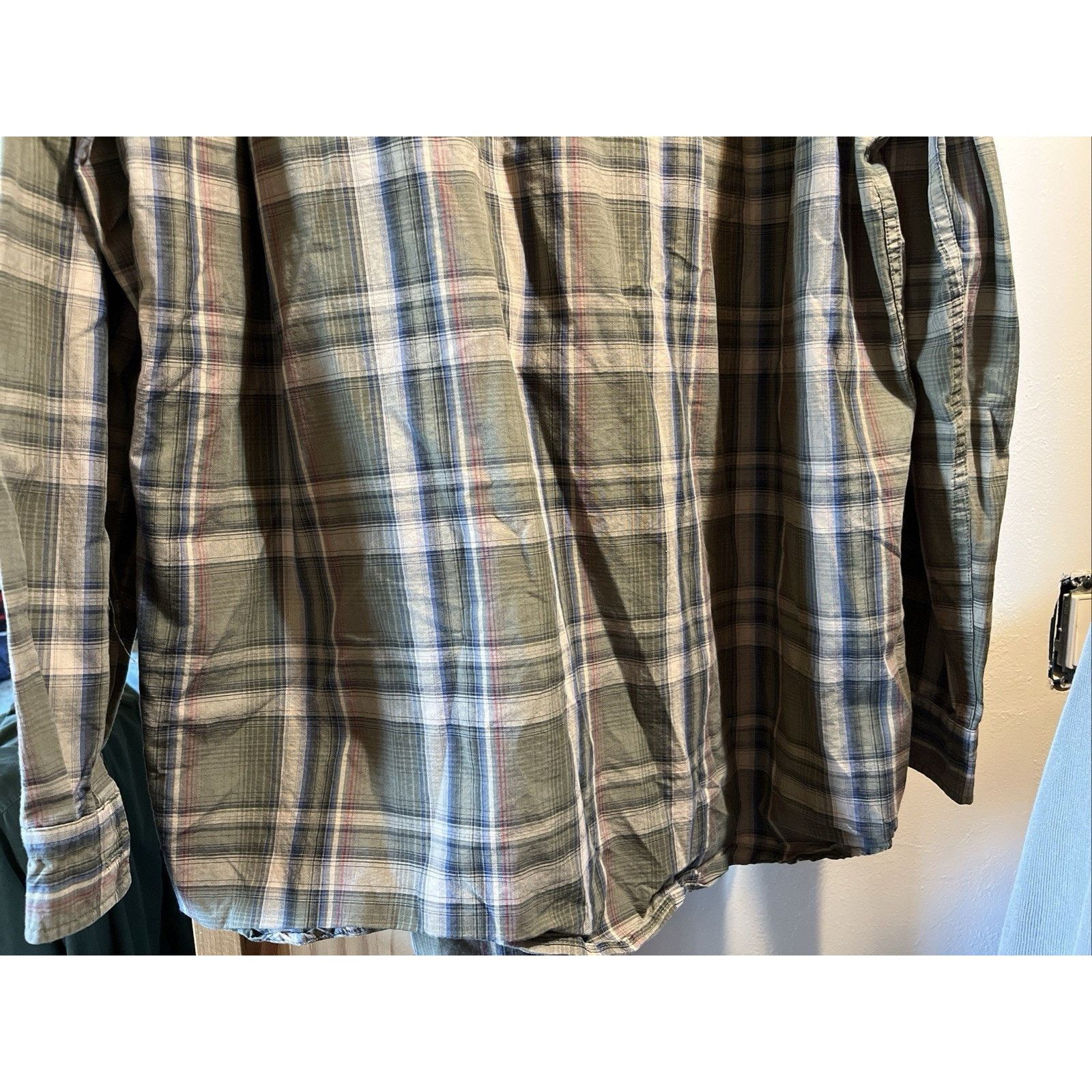 Carhartt Carhartt Shirt Men's XXLT Green Plaid Outdoor Relaxed Button Size US XXL / EU 58 / 5 - 11 Thumbnail