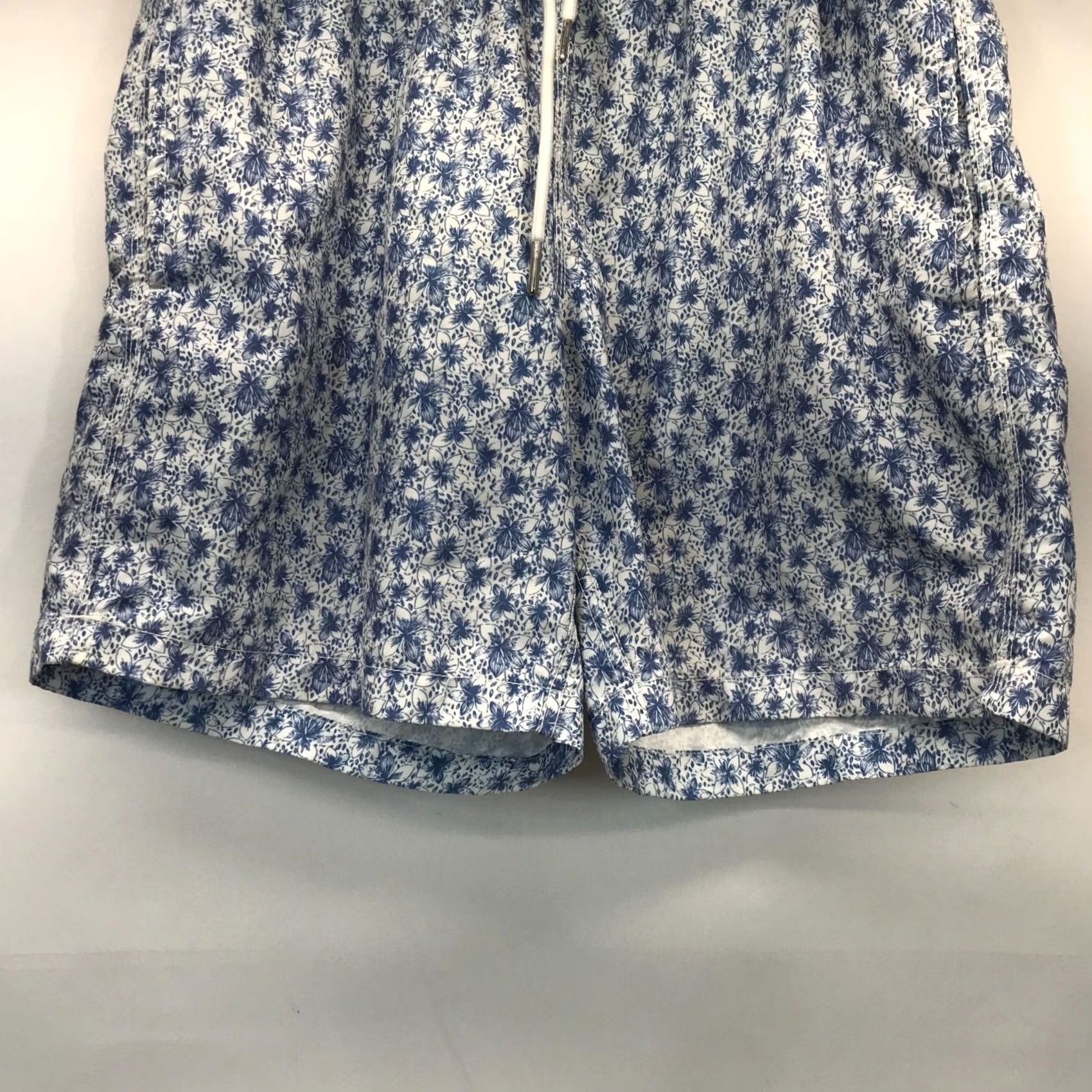 Vintage SLATE & STONE Mens Small Blue Drawstring Waist Swim Shorts Trunks Size US 29 - 3 Thumbnail