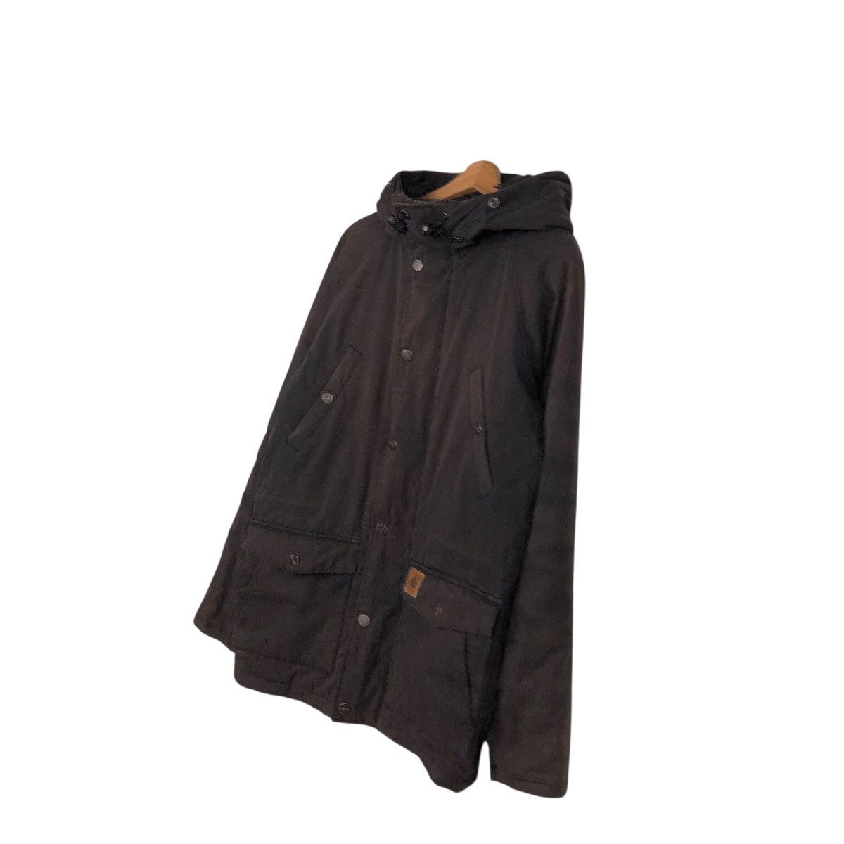 Carhartt Carhartt Hooded Work Jacket Black Canvas Full Zip Size US XS / EU 42 / 0 - 3 Thumbnail