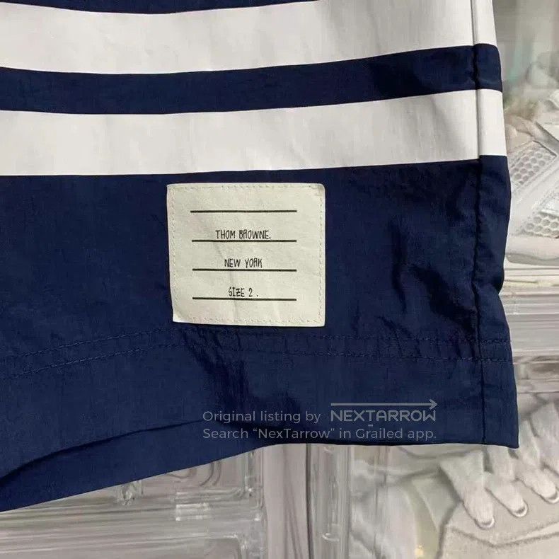 Thom Browne Thom Browne size 2 Waterproof Short Pants with Four Stripes Size US 27 - 3 Thumbnail