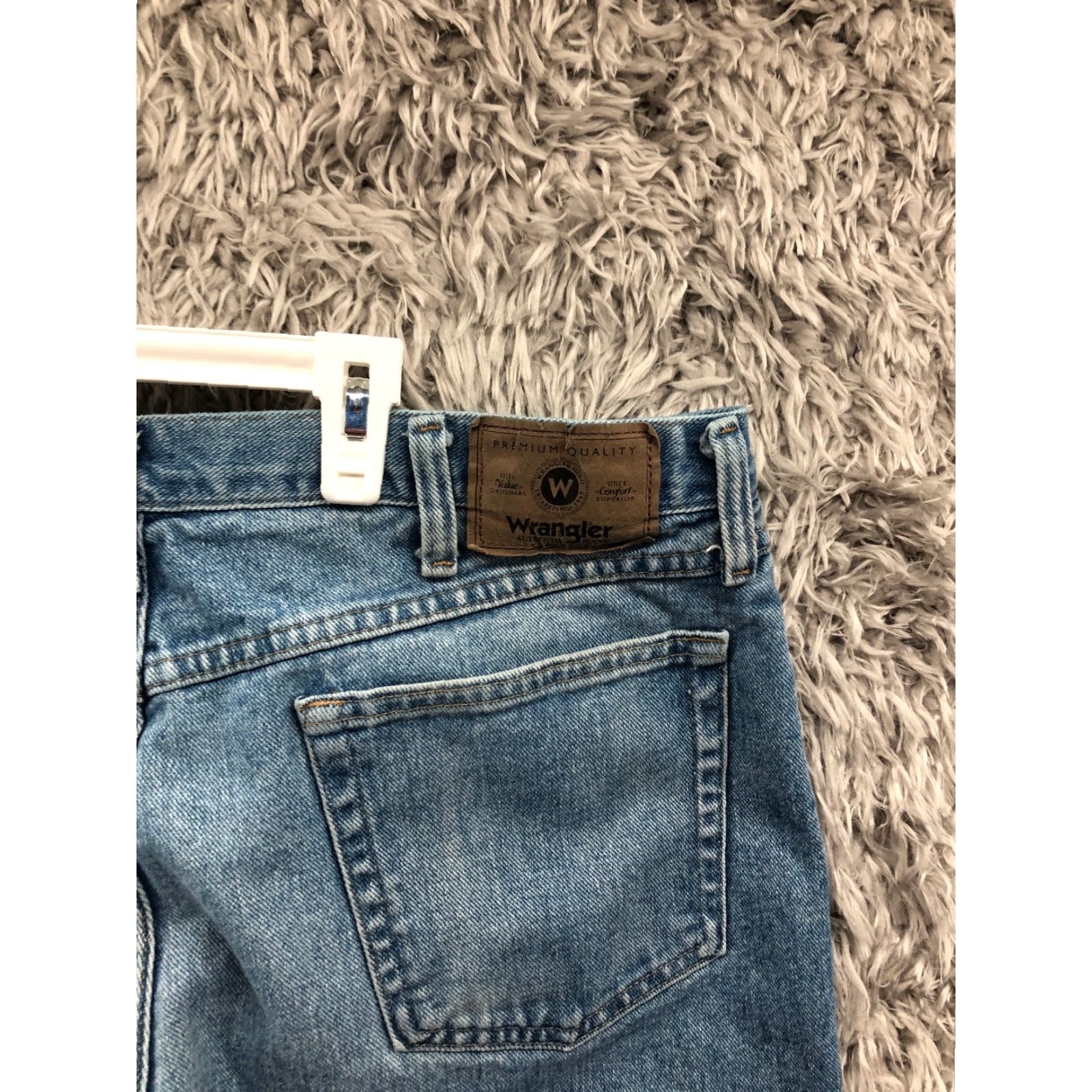 Wrangler Wrangler Jeans 38x29 Mens Mid Rise Straight Leg Medium Wash Blue Denim Jeans Mens Regular Size 38 Blue Denim Wrangler Genuine Size US 38 / EU 54 - 6 Thumbnail