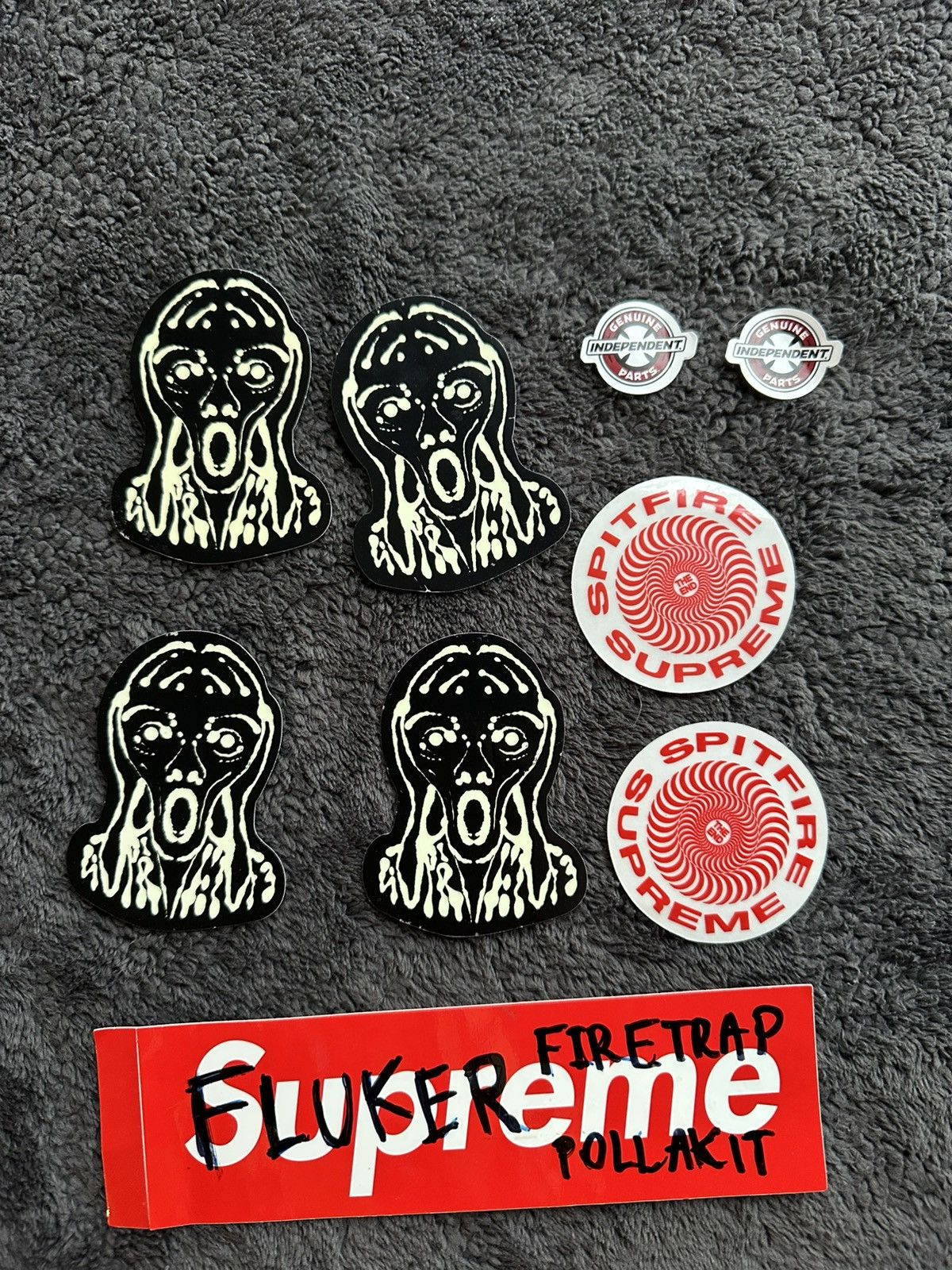 Supreme Supreme “Scream”, Spitfire, Independent Stickers Size ONE SIZE - 1 Preview