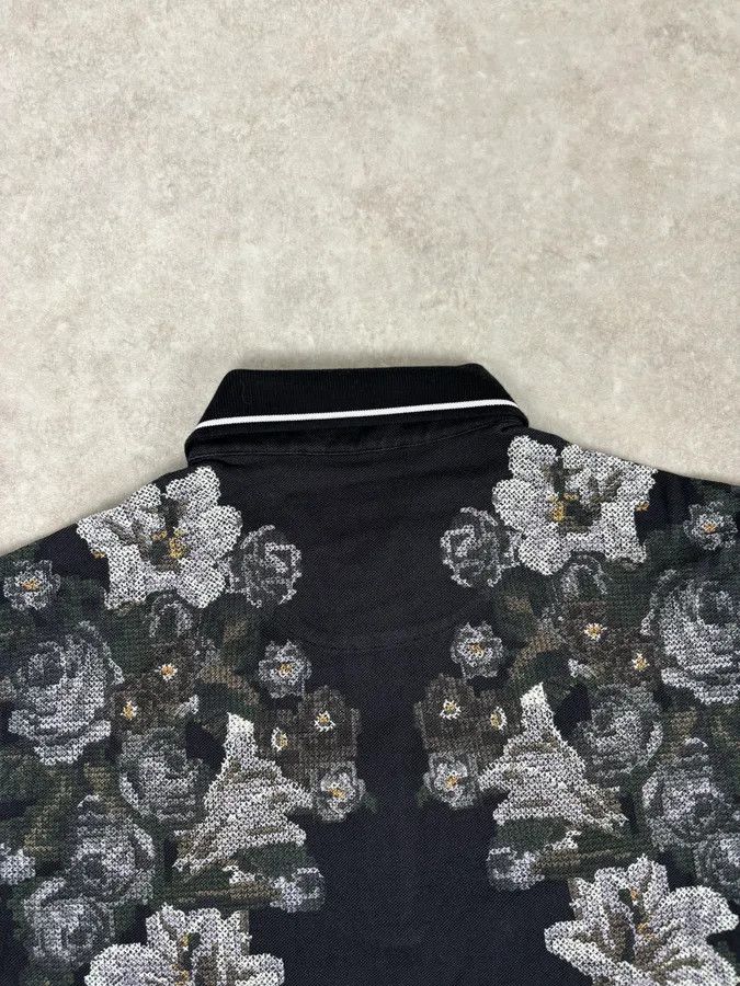 Dolce & Gabbana 2010s Dolce & Gabbana Black Polo Cotton Floral Embroidered Size US S / EU 44-46 / 1 - 6 Thumbnail