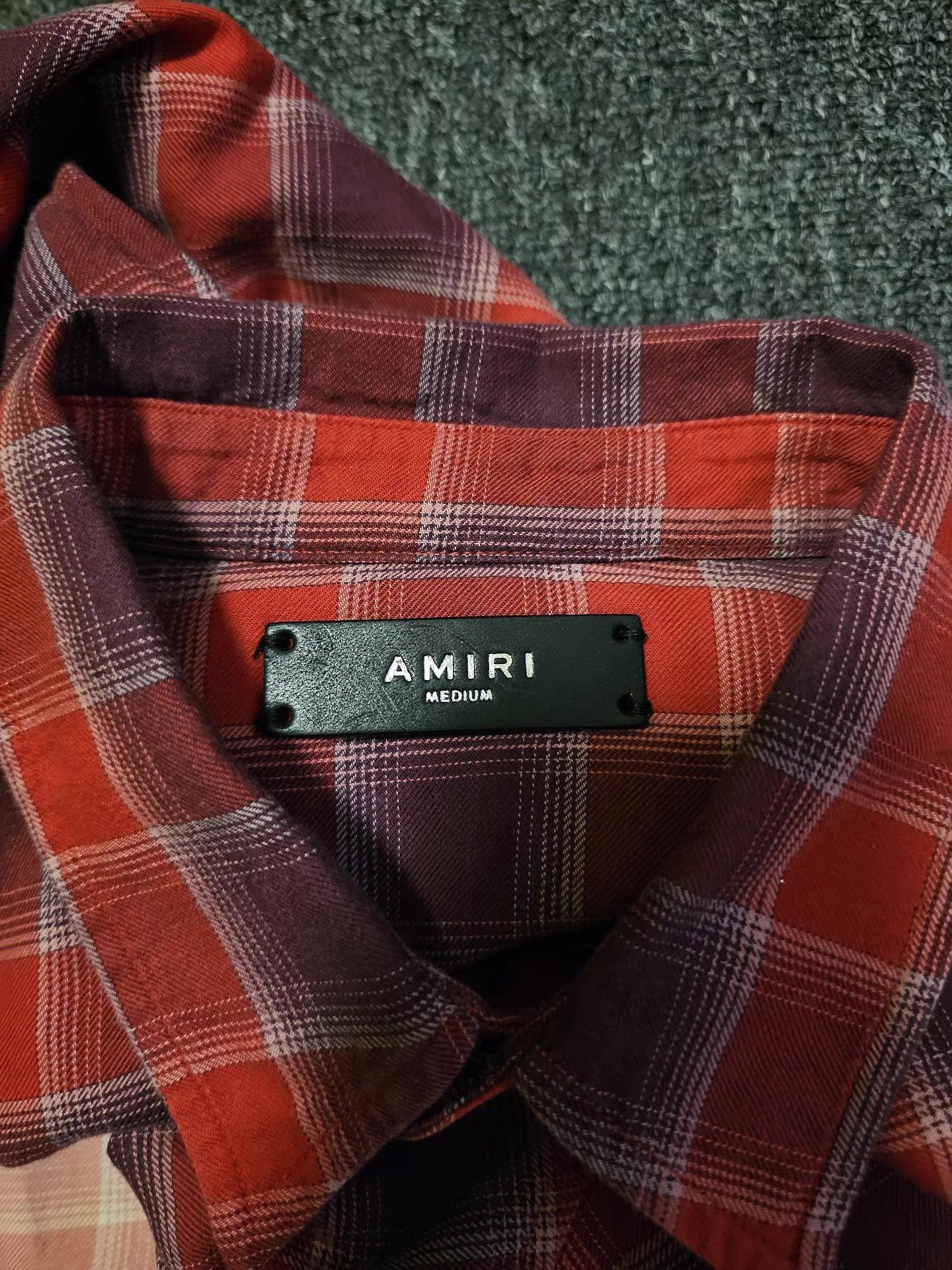 Amiri Amiri red plaid shirt, Size US M / EU 48-50 / 2 - 2 Thumbnail