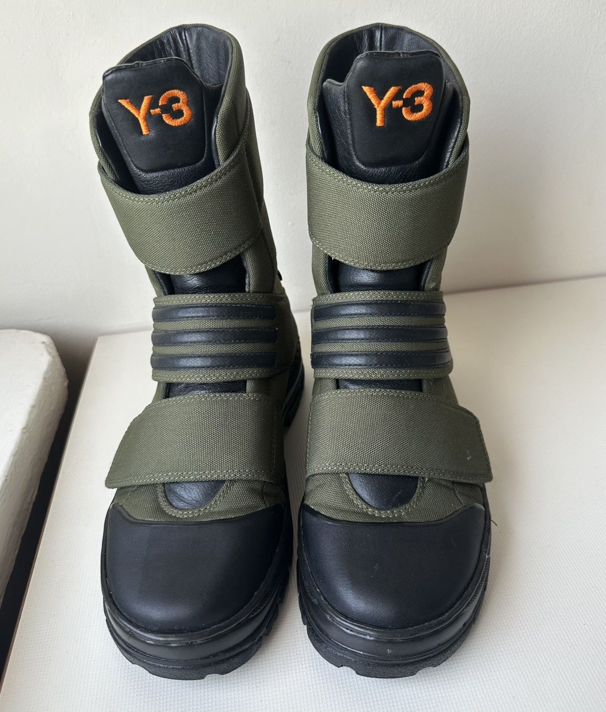 Adidas × Y-3 Adidas Y-3 Yohji Yamamoto (2002) velcro military Hi-top Size US 8 / IT 38 - 2 Thumbnail