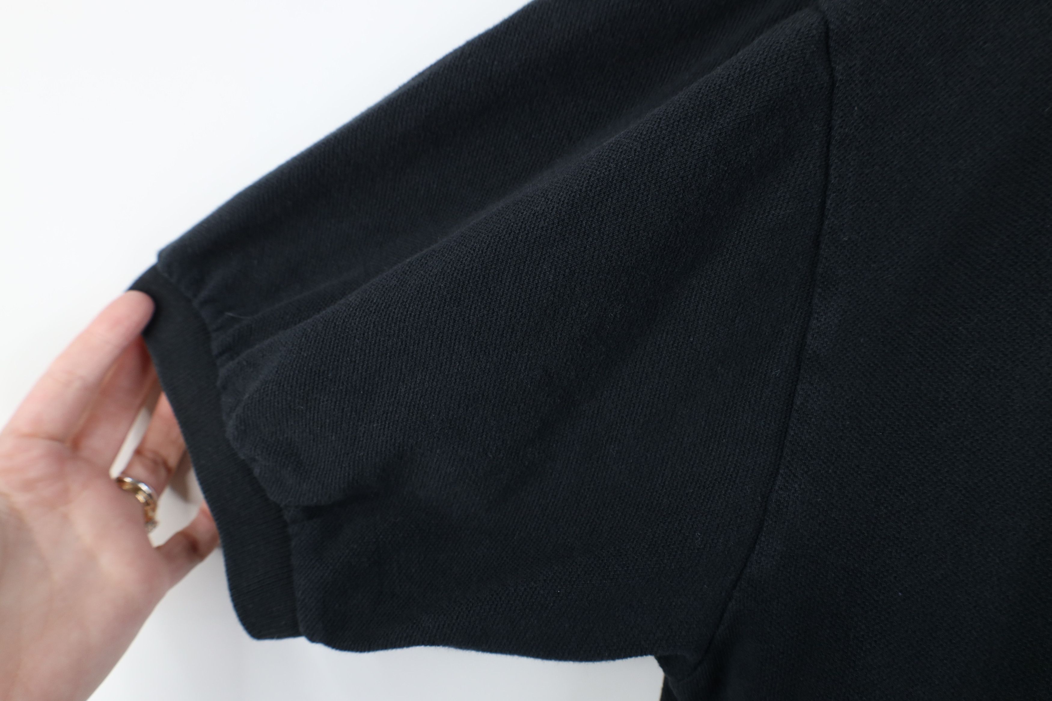 Vintage Vintage 90s Streetwear Heavy Collared Golf Polo Shirt Black Size US XL / EU 56 / 4 - 10 Thumbnail