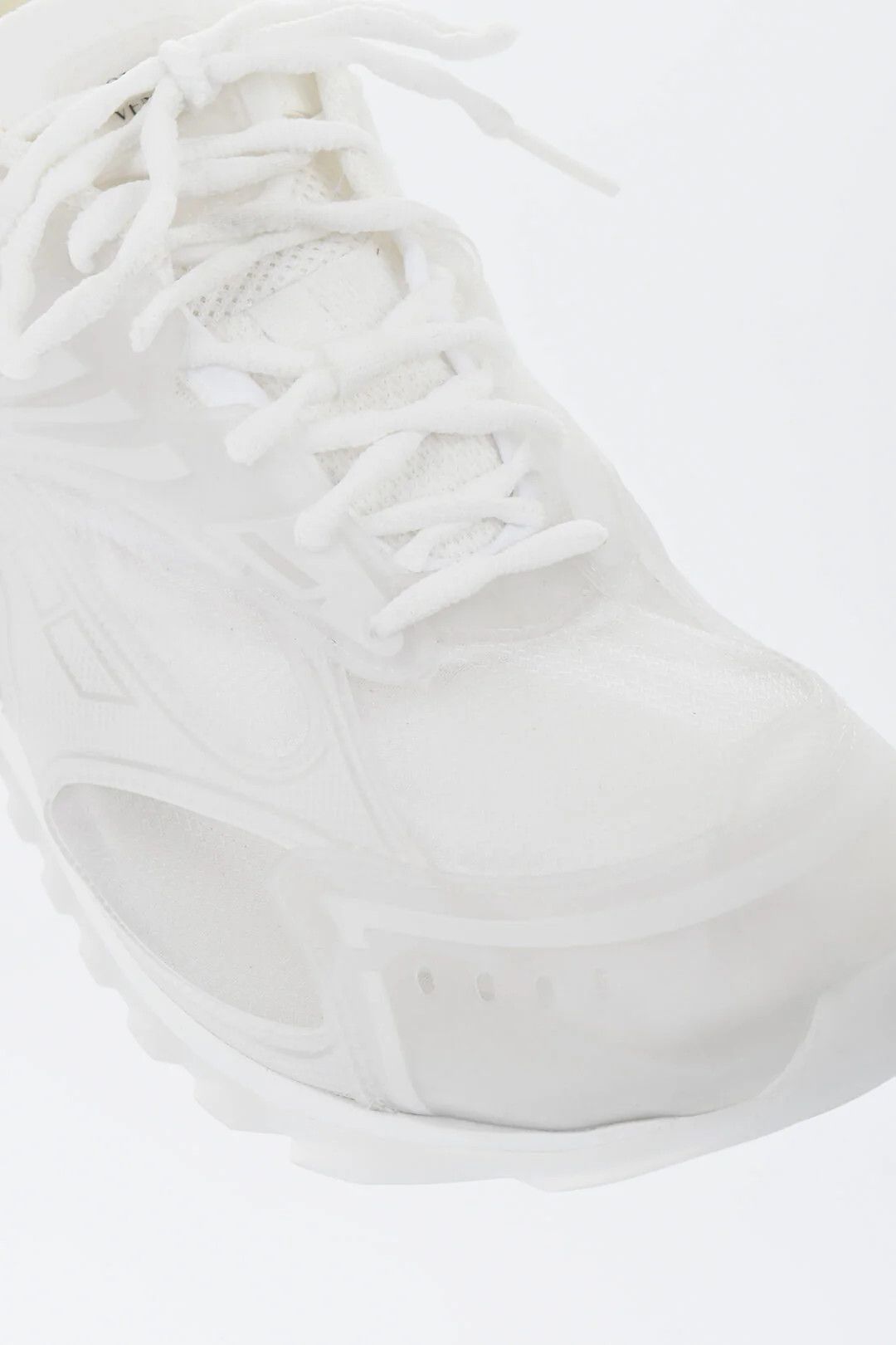 Bottega Veneta og1mm0426 Low-Top Rubber Sneakers in White Size US 13 / EU 46 - 4 Thumbnail