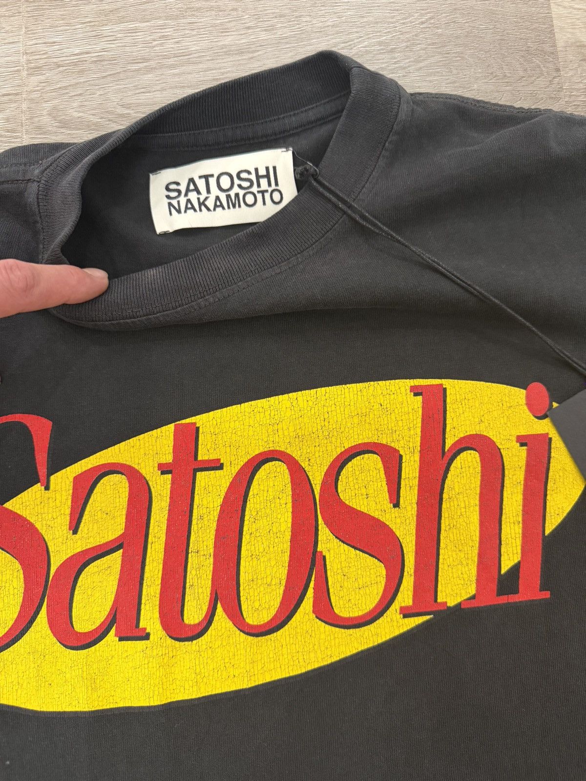 Satoshi Nakamoto Satoshi Nakamoto Sitcom Tee Washed Black Size Large Size US L / EU 52-54 / 3 - 4 Thumbnail