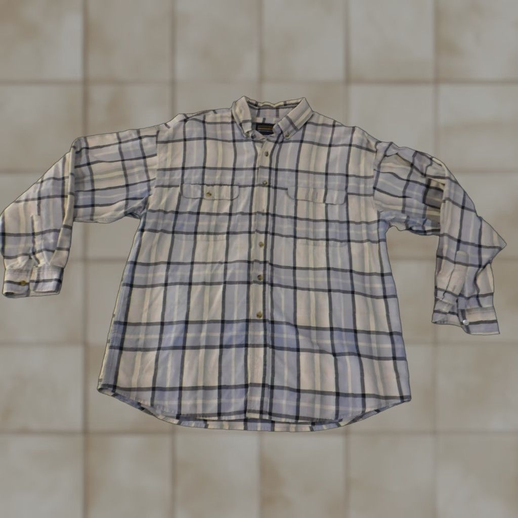 Vintage Panhandle Slim Button-Up Shirt Mens L Blue Plaid Western Snap Front Size US L / EU 52-54 / 3 - 1 Thumbnail