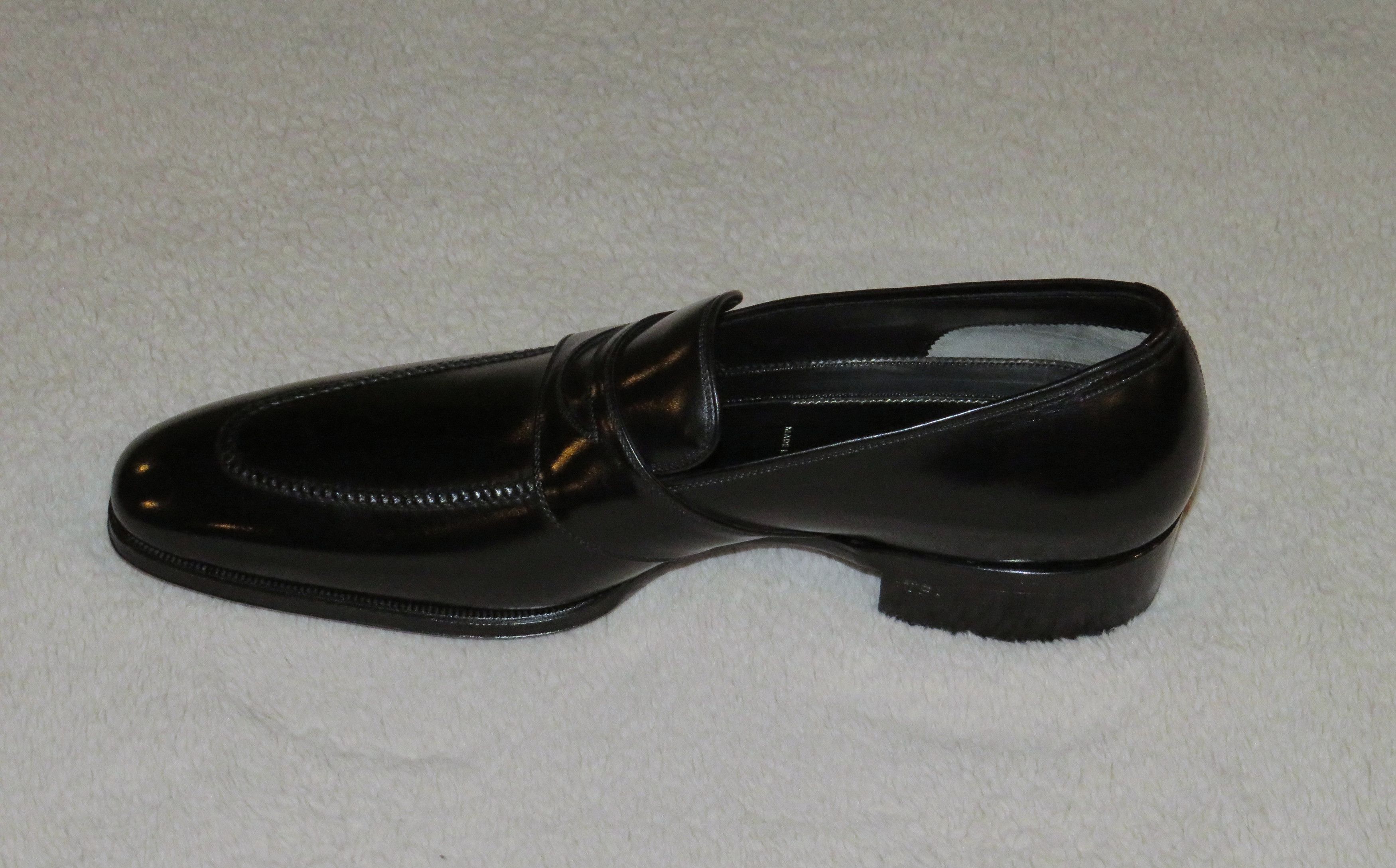 Tom Ford Black Calf Leather Strap Penny Loafers 7 B NWB $2200 Size US 7 / EU 40 - 3 Thumbnail