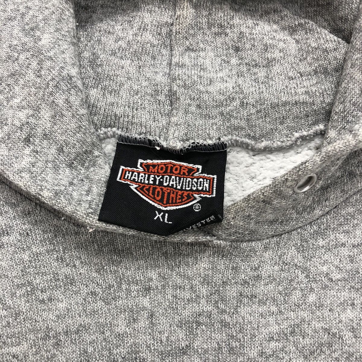 Harley Davidson × Vintage Vintage 1990s Harley Davidson 3D Emblem Spell Out Hoodie Size US XL / EU 56 / 4 - 6 Thumbnail