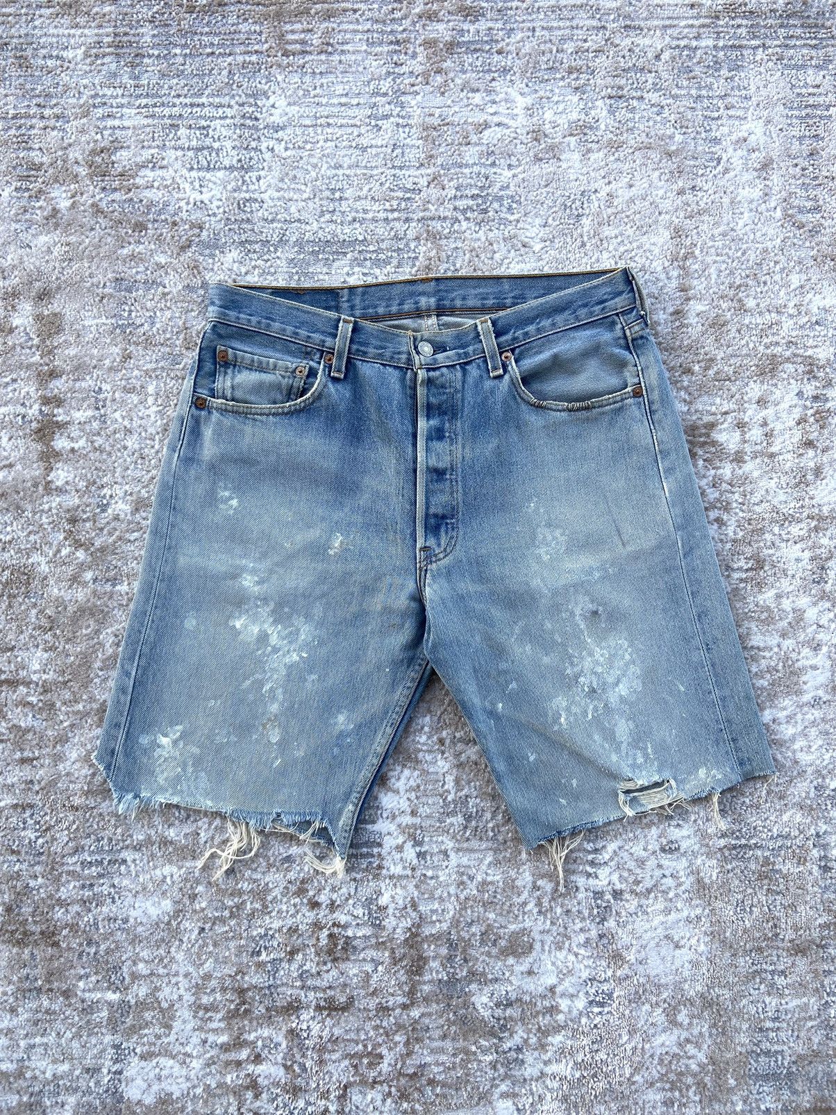 Levi's × Levi's Vintage Clothing Vintage Levis 501 Pierced Painter Short Size US 32 / EU 48 - 1 Thumbnail
