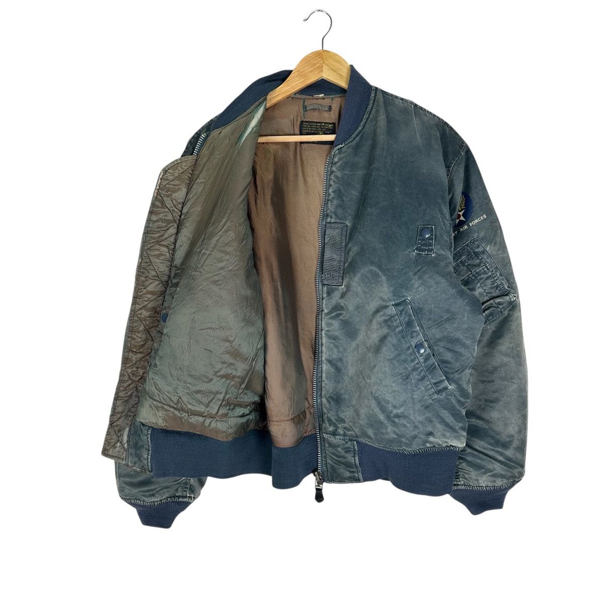 Vintage HST MA1 AIR FORCE BOMBER JACKET Size US XL / EU 56 / 4 - 7 Thumbnail