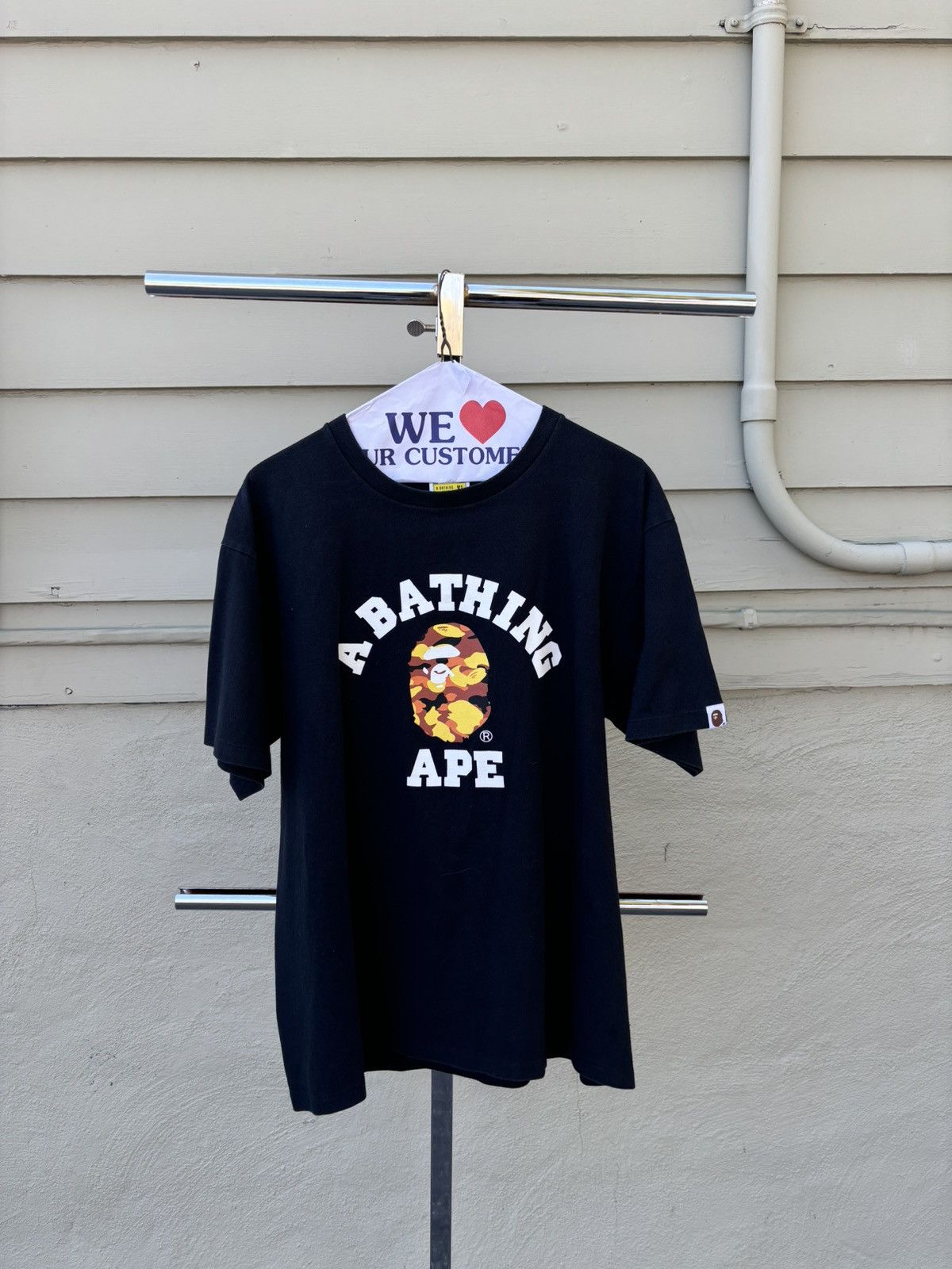 Bape Bape multicolor college tee Size US XL / EU 56 / 4 - 1 Thumbnail