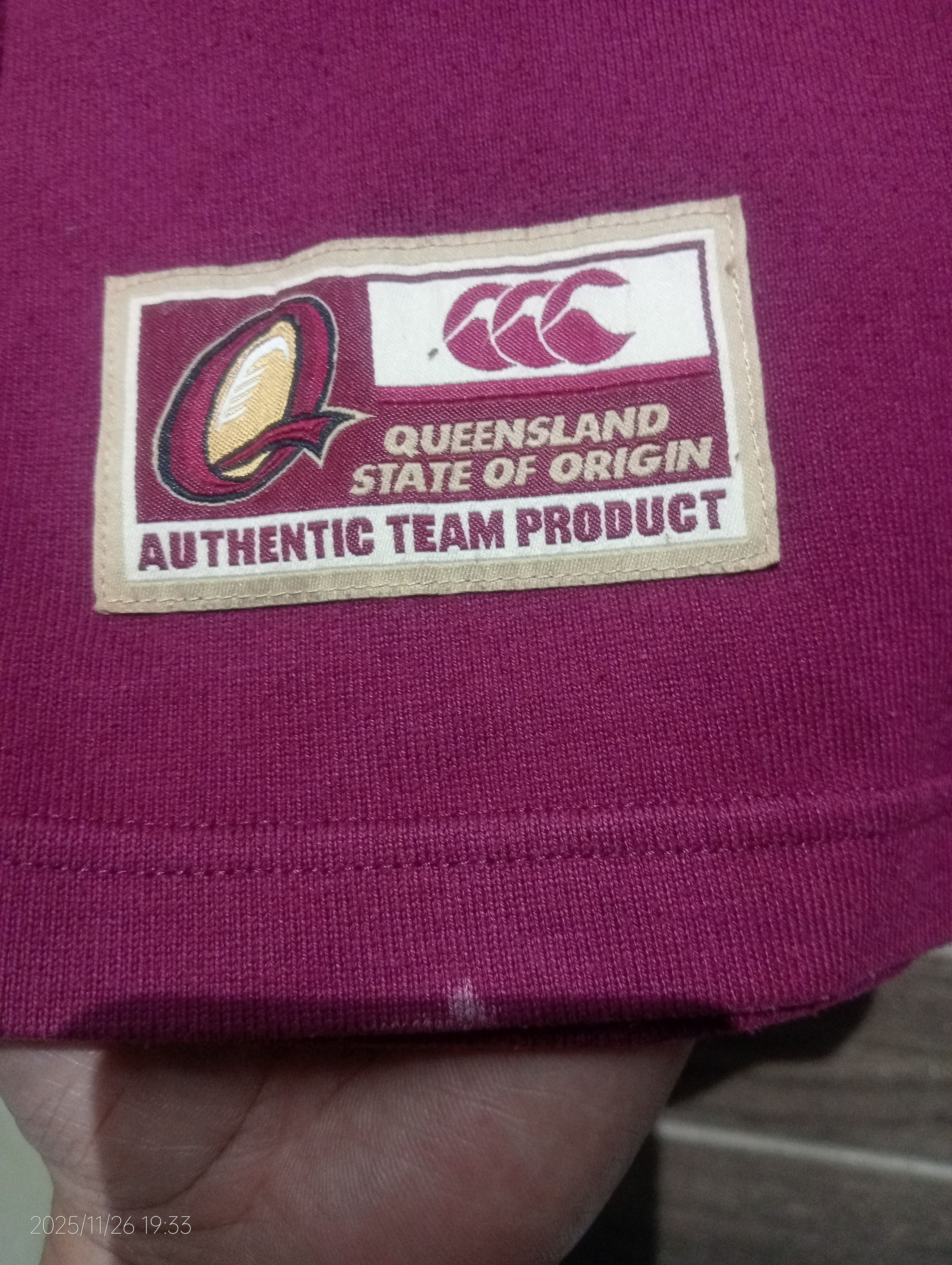 Canterbury of New Zealand Vintage CONZ Queensland State of Origin Polo Rugby Jersey Size US S / EU 44-46 / 1 - 7 Thumbnail
