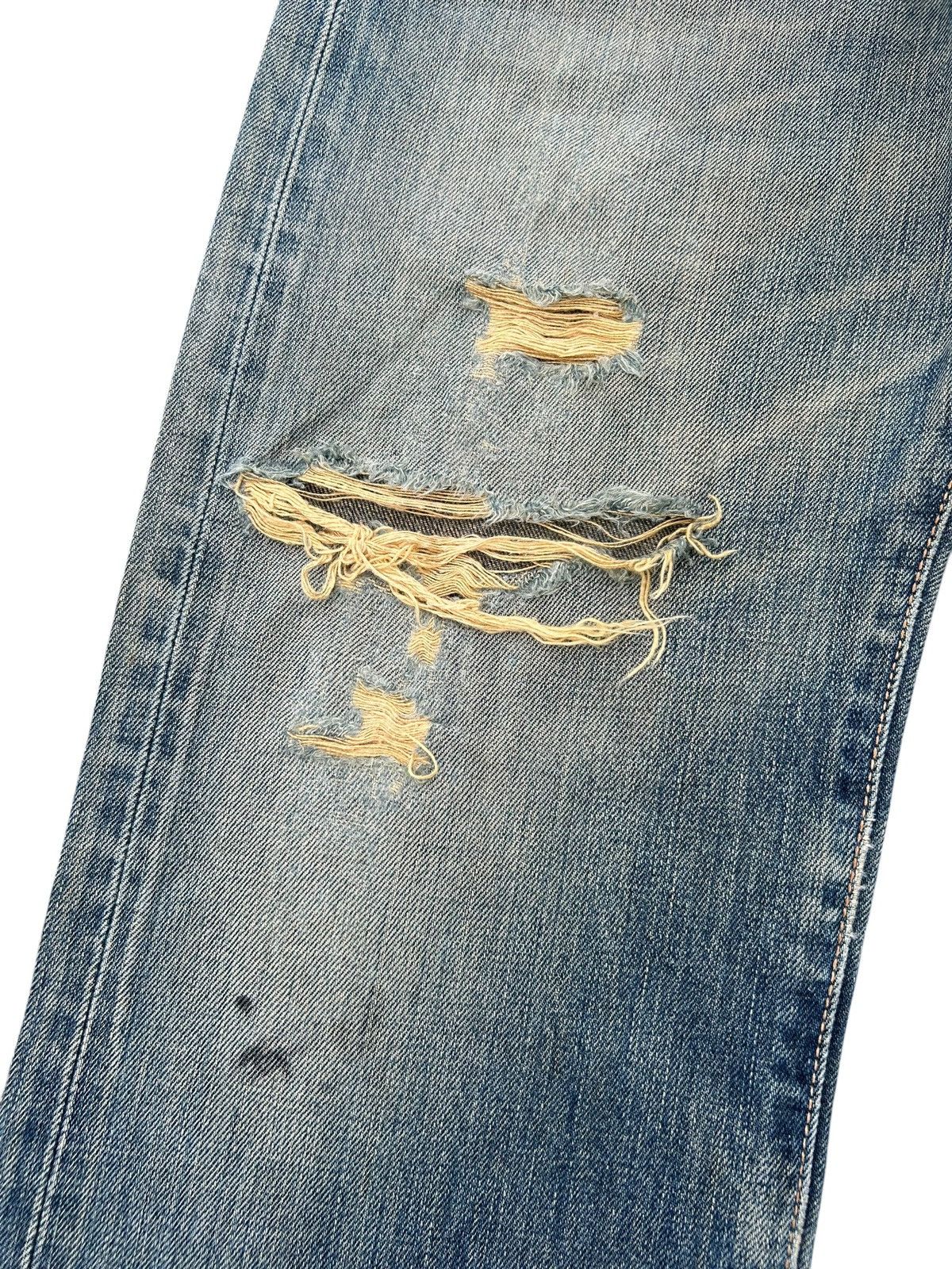 Japanese Brand × Kapital × Vintage Edwin Selvedge Distressed Rusty mud Wash Denim Size US 28 / EU 44 - 3 Thumbnail