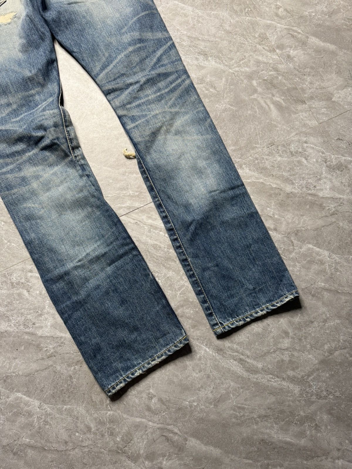 Fragment Design × Vanquish S/S 11 Distressed Jeans With Fragment Logo Size US 30 / EU 46 - 10 Thumbnail