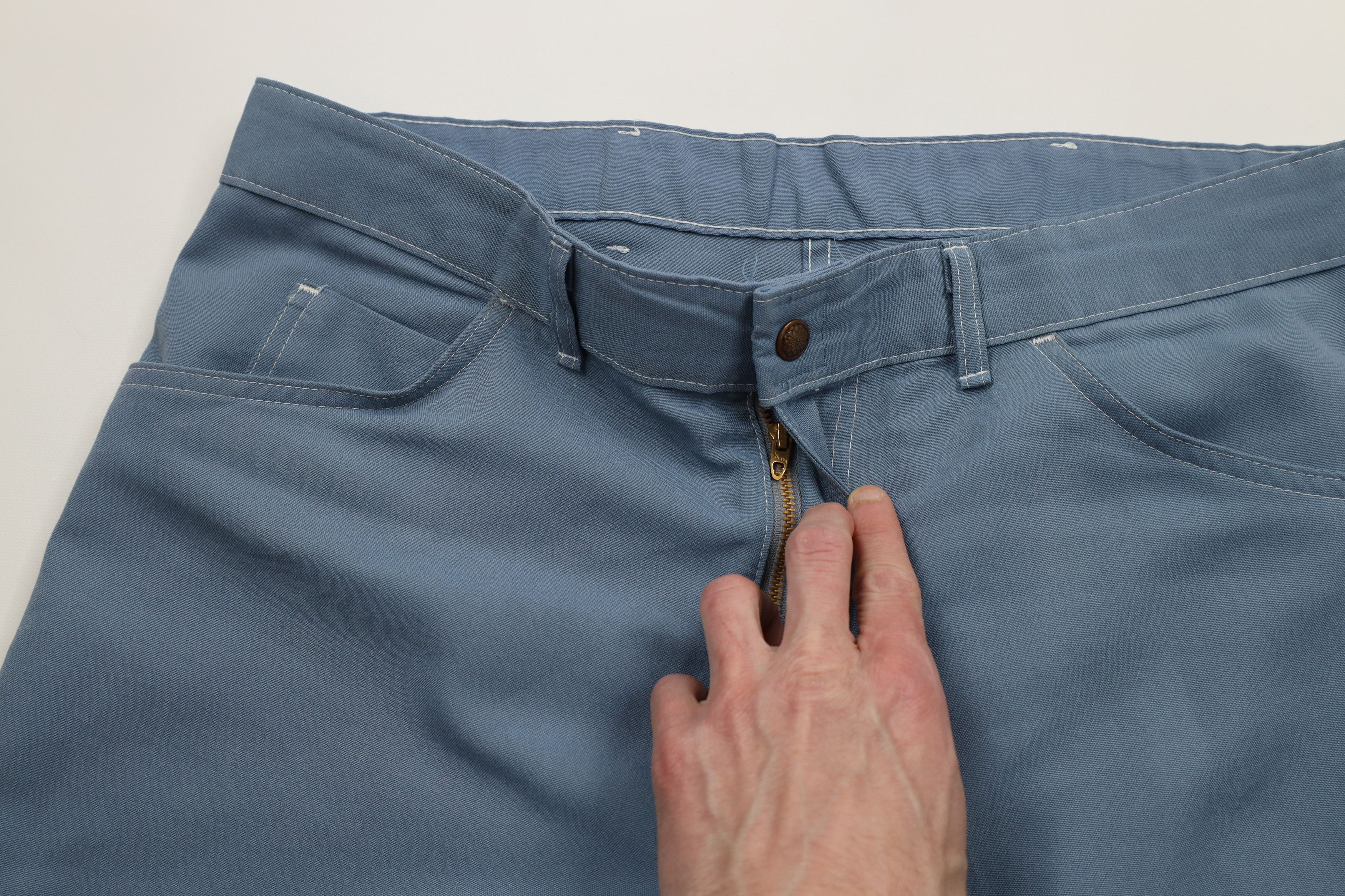 Vintage Vintage 70s Streetwear Knit Flared Wide Leg Chino Pants USA Size US 36 / EU 52 - 7 Thumbnail