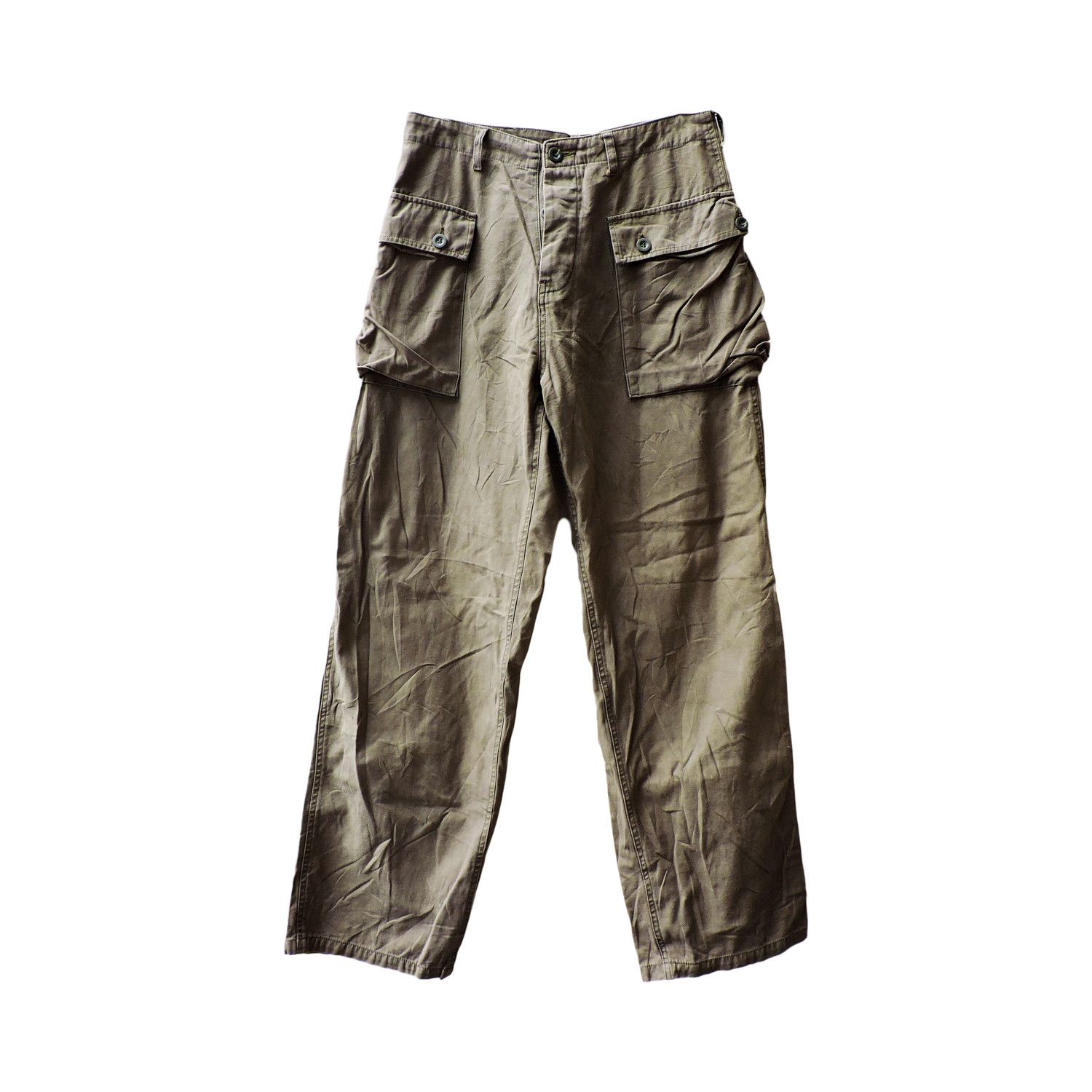 Japanese Brand 60'S TROUSERS COTTON TWILL MONKEY PANTS BY U.S.C., LTD Size US 31 - 2 Thumbnail